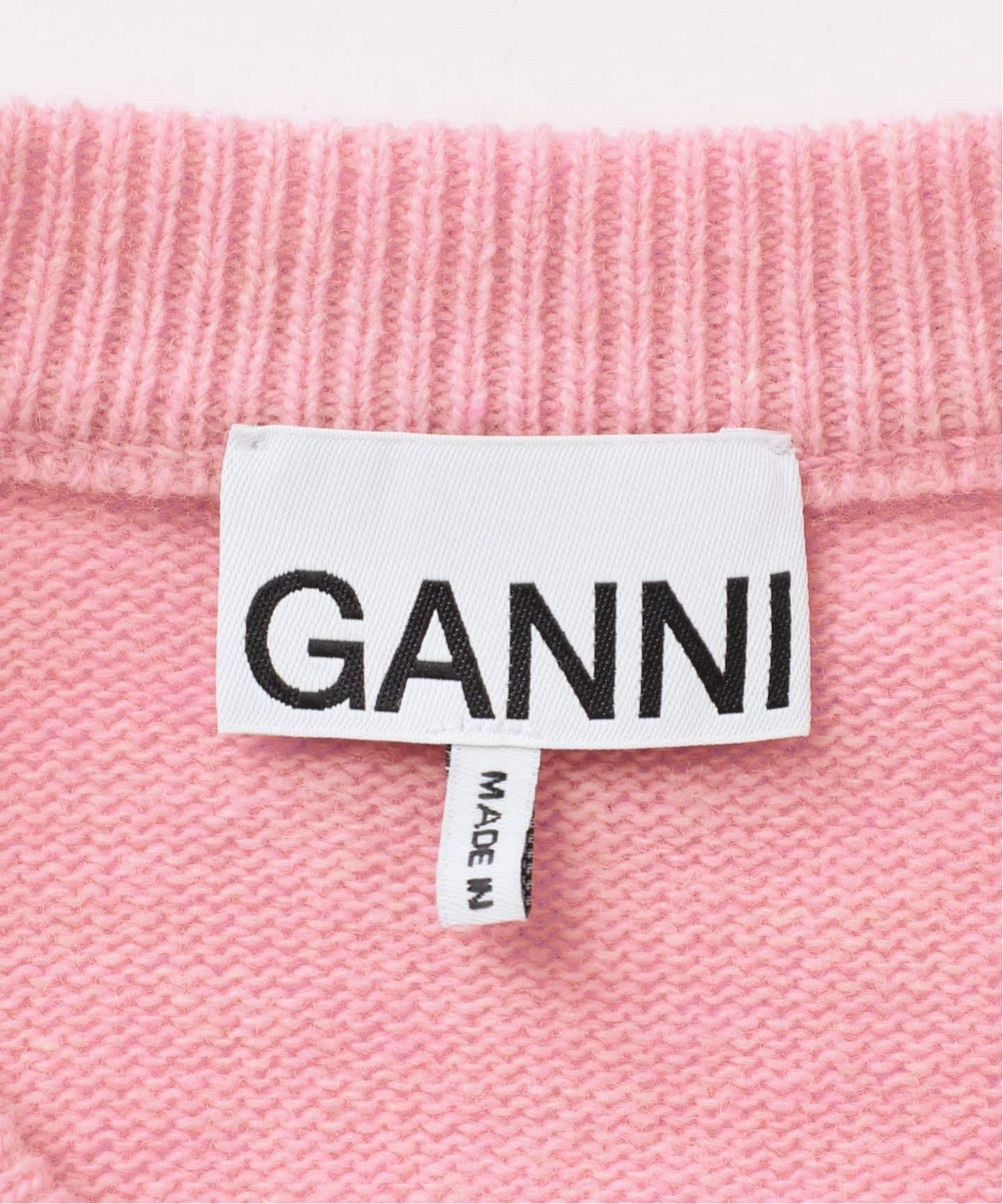 新宿・WEB限定 / 予約》GANNI / ガニー Graphic Wool Sweater Crab