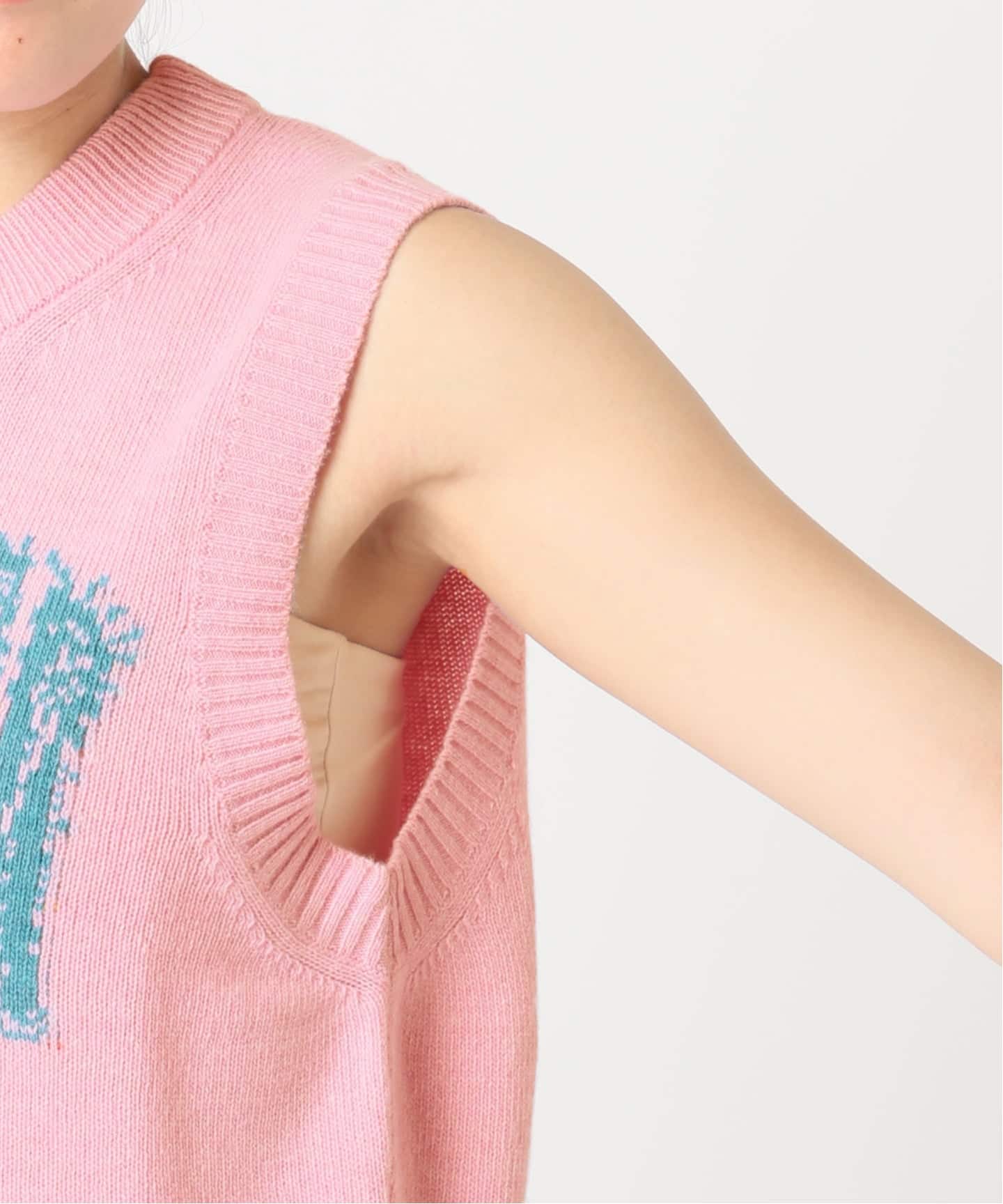 新宿・WEB限定》GANNI / ガニー Graphic Wool Vest（ニット／セーター