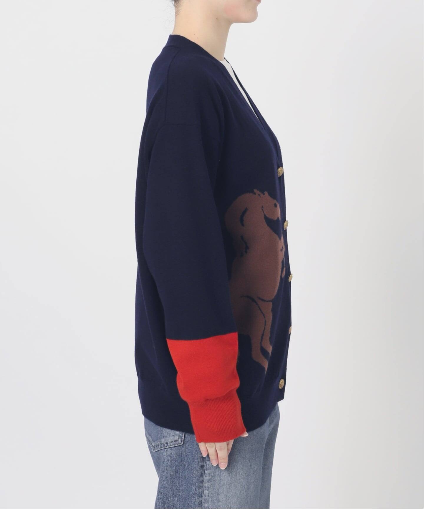 Horseインターシャ カーディガン（カーディガン）｜FRAMeWORK