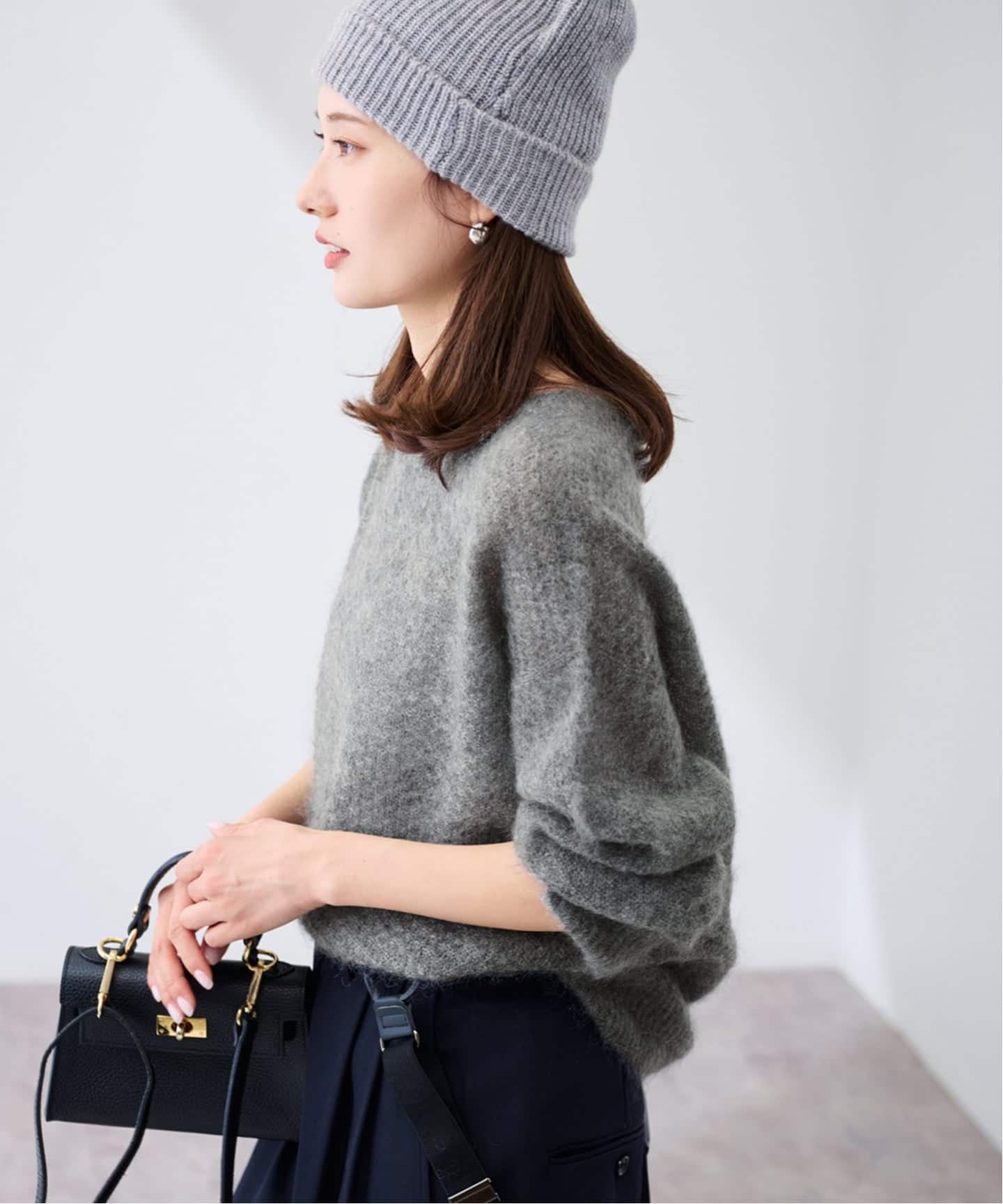 ≪追加≫モヘヤMIX カノコ柄プルオーバー（ニット／セーター