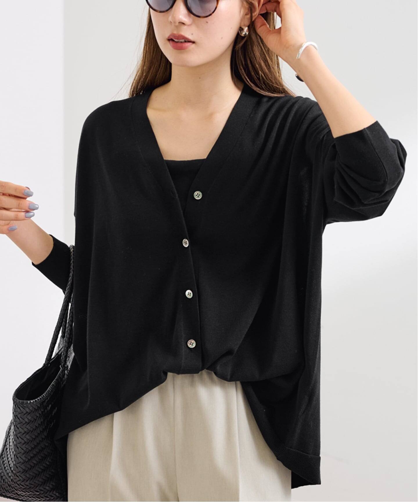 専用★ 最終値下げ❣️FRAMeWORK⭐︎カーディガン　新品 ≪一部カラーWEB限定 / 追加≫CO/AceワイドVネックカーディガン