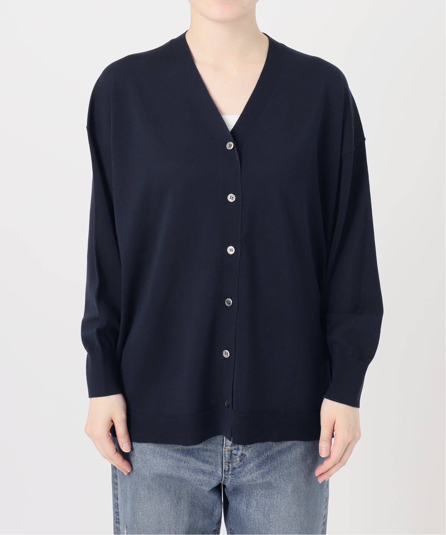 ≪一部カラーWEB限定 / 新色 / 追加≫CO/AceワイドVネックカーディガン