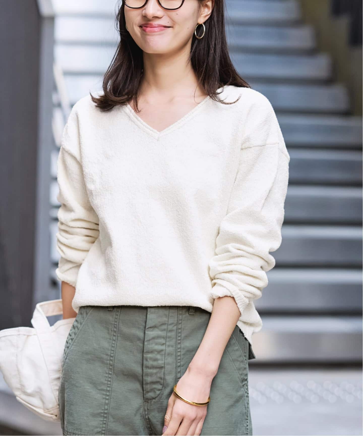 カベイトVネックニット（ニット／セーター）｜FRAMeWORK（フレーム