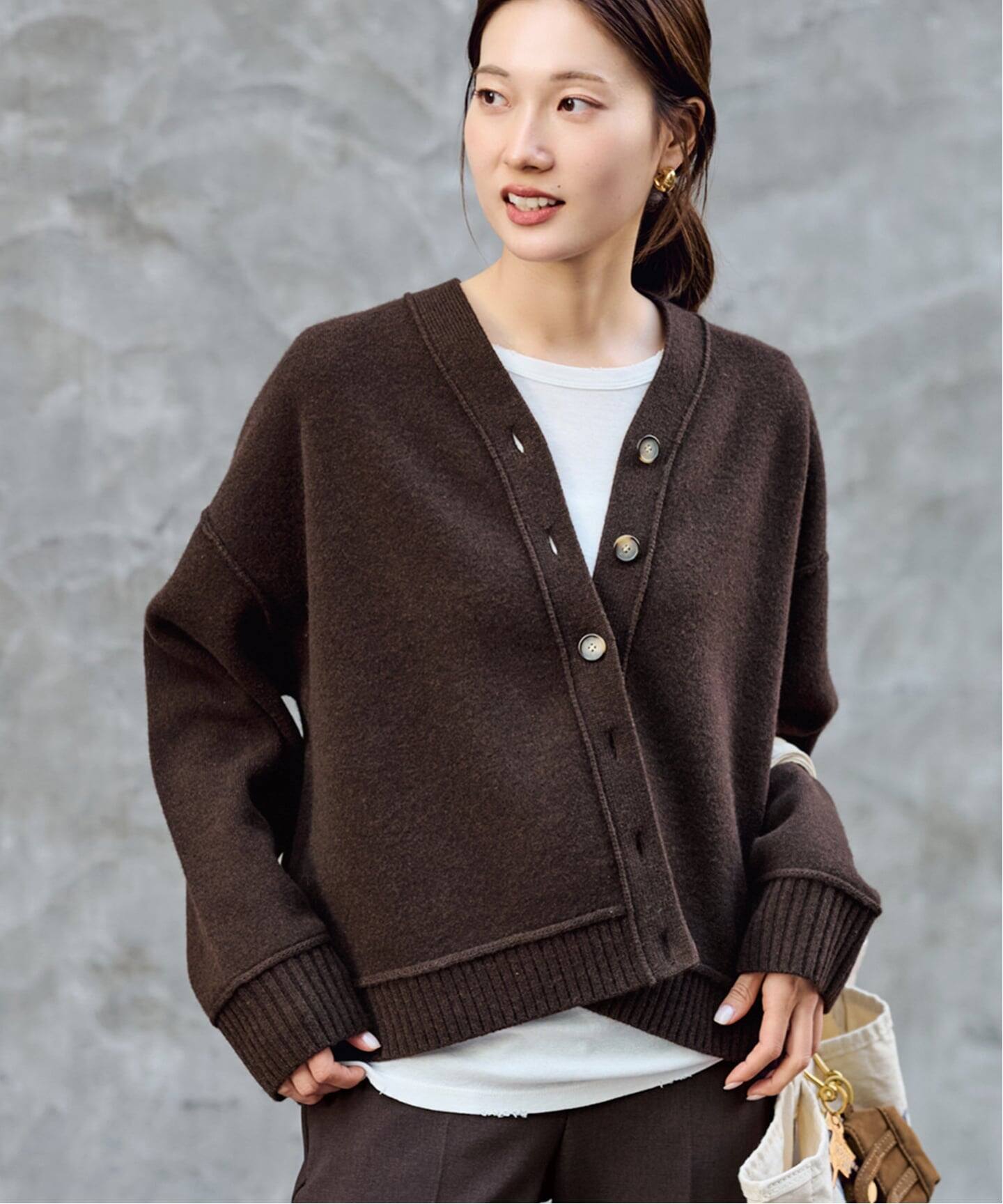 【FRAMeWORK】 AQUA Vネックカーディガン ≪WEB限定 / 追加≫AQUA Vネックカーディガン 2（カーディガン