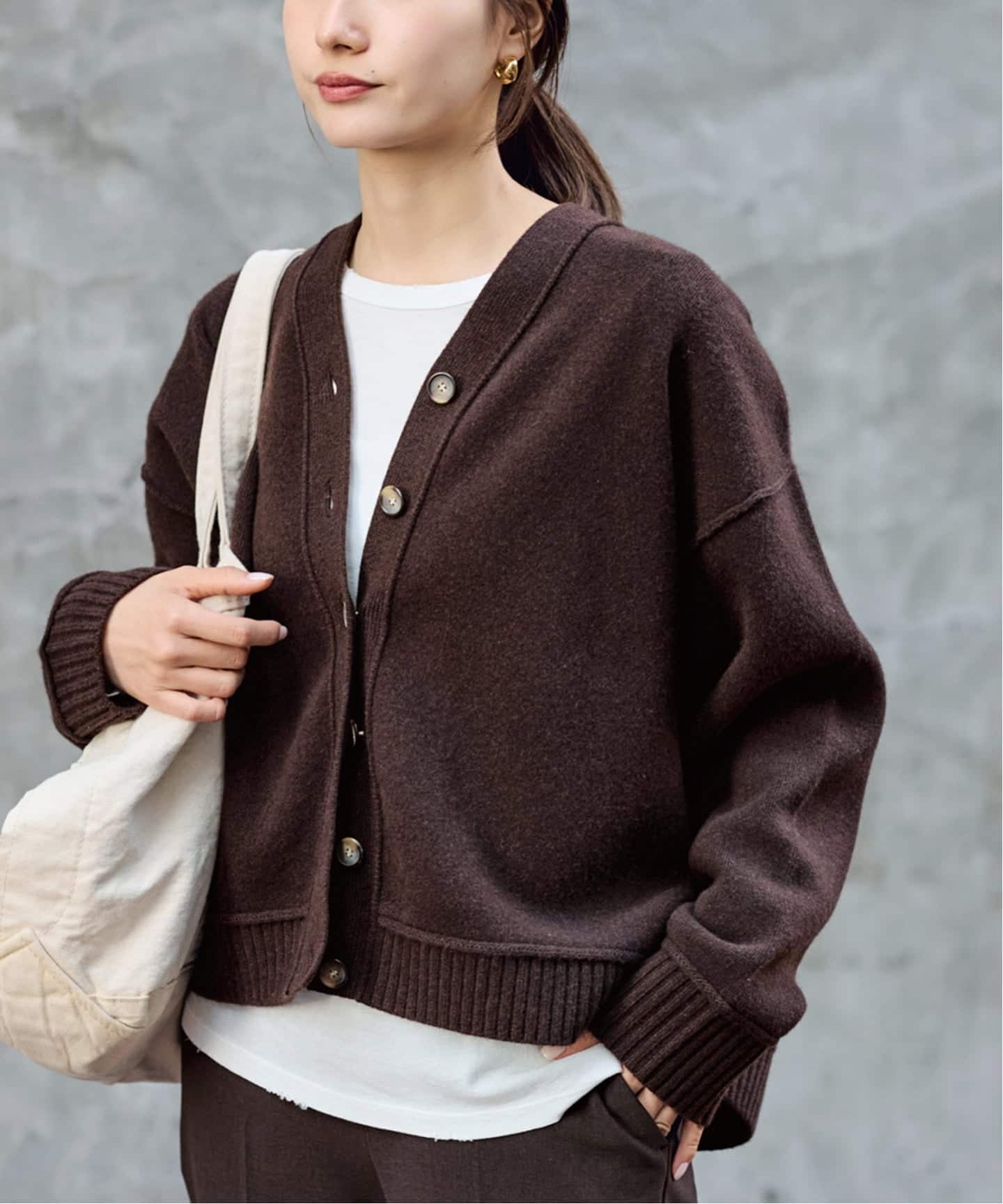 【FRAMeWORK】 AQUA Vネックカーディガン FRAMeWORK｜AQUA Vネックカーディガン | Rakuten Fashion(楽天