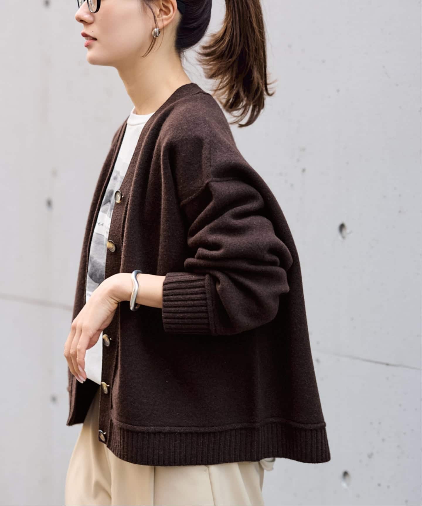 ≪WEB限定 / 追加≫AQUA Vネックカーディガン 2（カーディガン