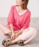 シアーアゼVネックプルオーバー