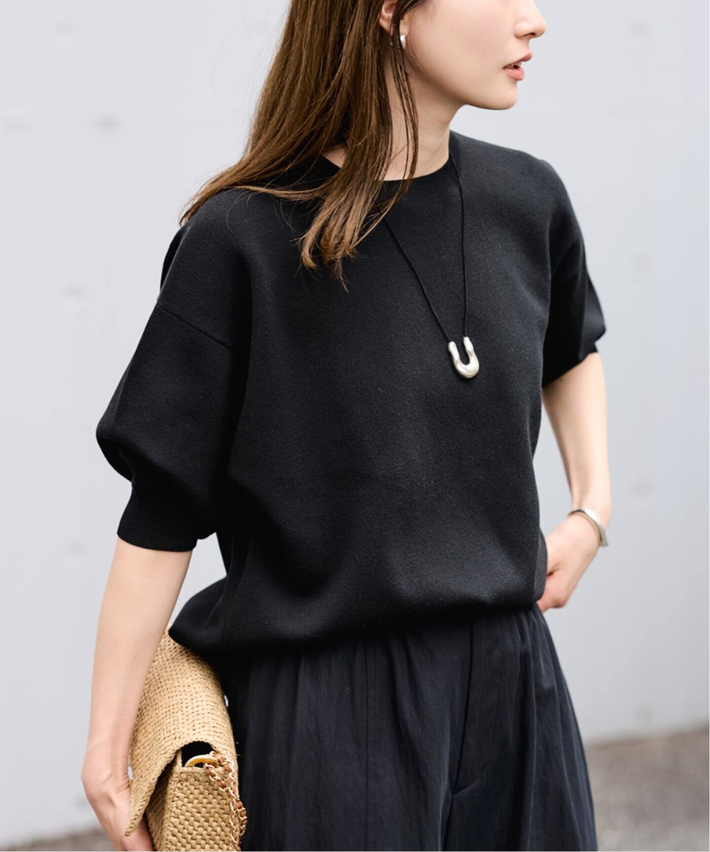FRAMeWORK ウォッシャブルスムースプルオーバー ブラック　フリー　美品 ≪WEB限定 / 洗える / 追加≫ウォッシャブルスムースプルオーバー 4