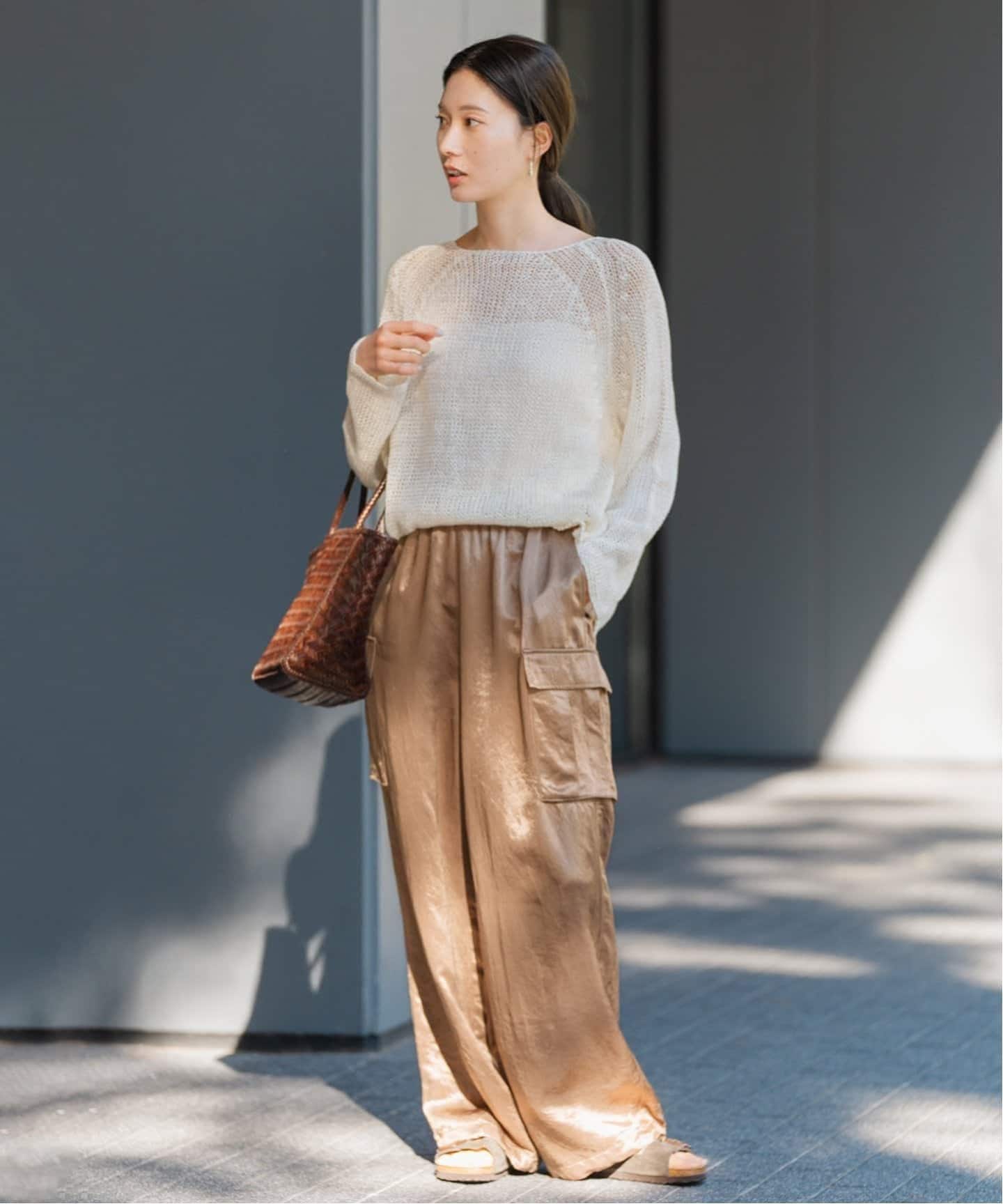 【新品未使用】FRAMeWORK LINEN CORD ニット ≪新色 / 追加≫LINEN CORD ニット（ニット／セーター）｜FRAMeWORK