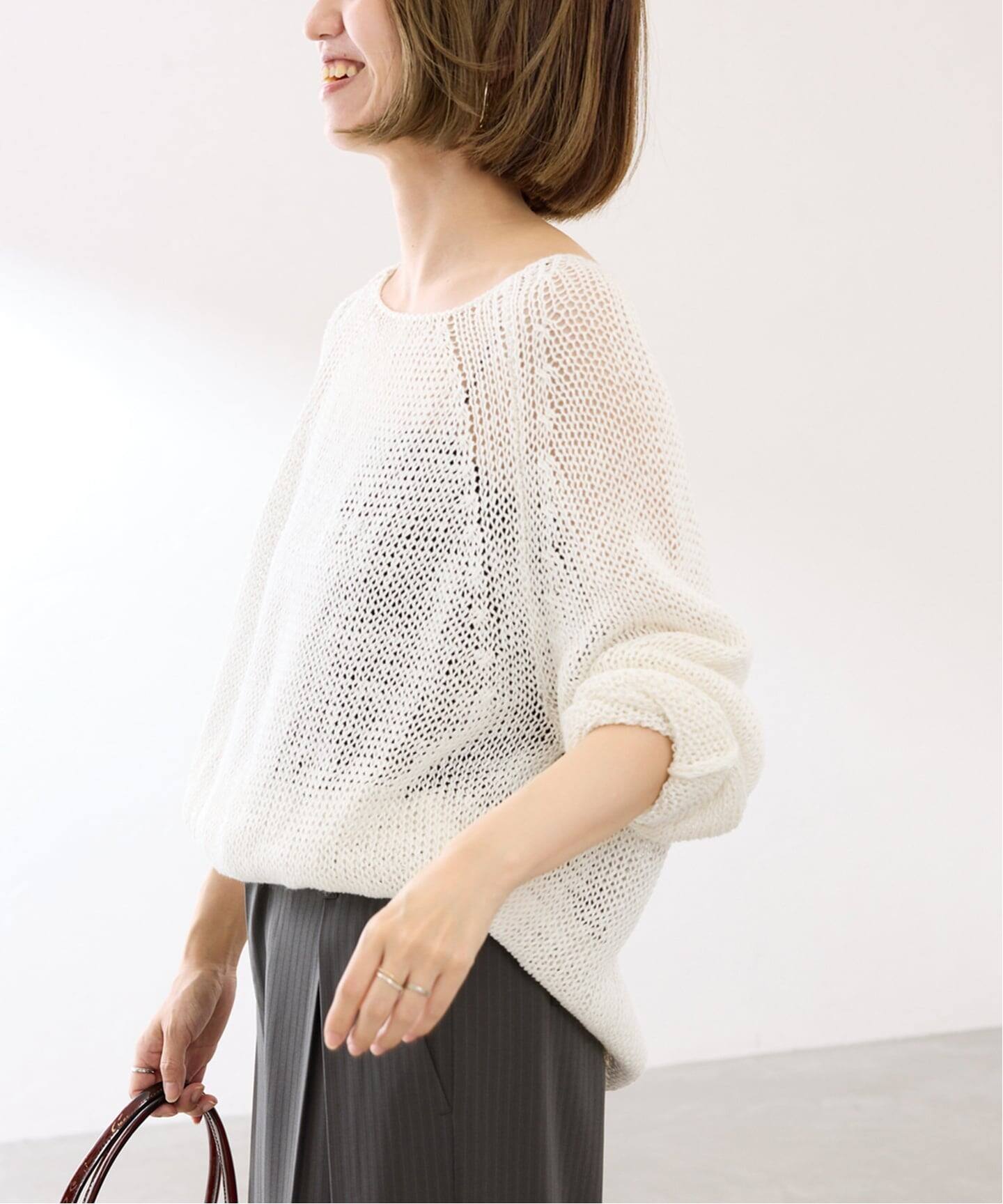 【新品未使用】FRAMeWORK LINEN CORD ニット ≪新色 / 追加≫LINEN CORD ニット（ニット／セーター）｜FRAMeWORK