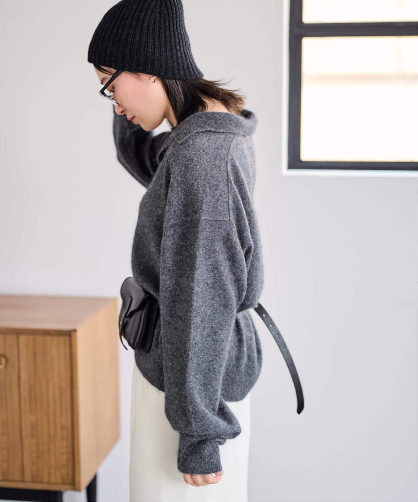 ≪洗える / 予約≫FUR YARNスキッパーニット（ニット／セーター