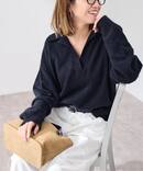 ≪洗える≫FUR YARNスキッパーニット