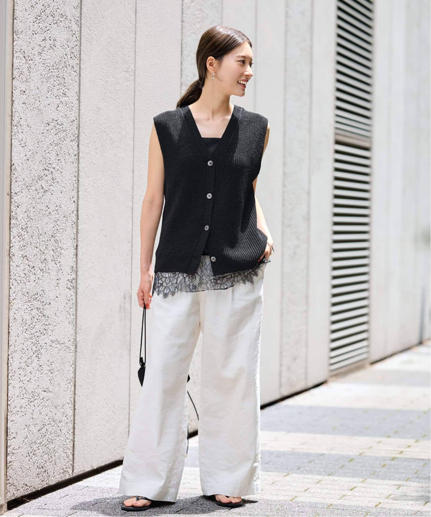 ≪追加≫ウォッシャブルPLリネン2WAYニットベスト 3（ベスト