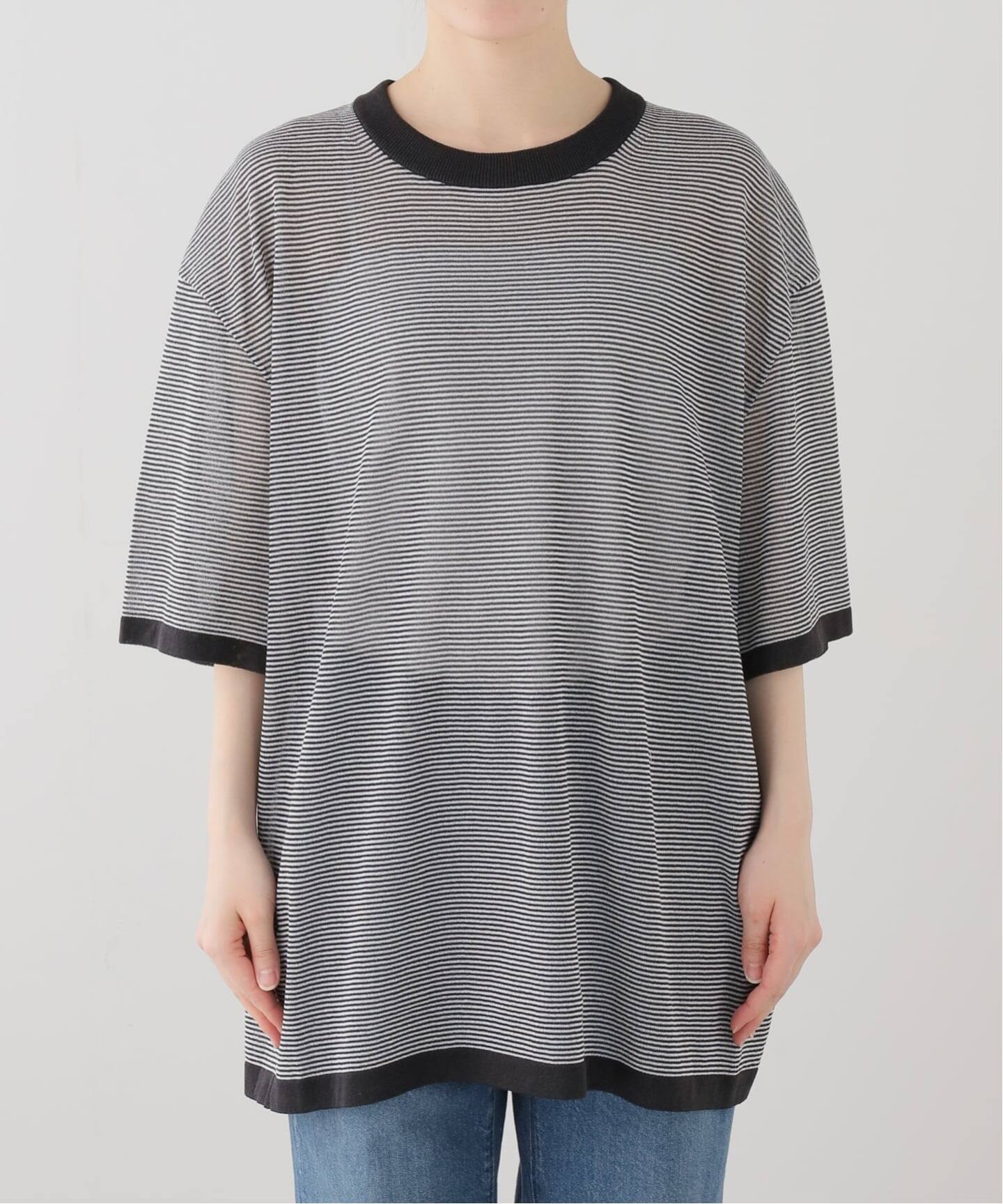KAYLE WASHI SHORT SLEEVE T-SHIRT ボーダー KAYLE/ケイル WASHI SHORT SLEEVE Tシャツ（ニット／セーター
