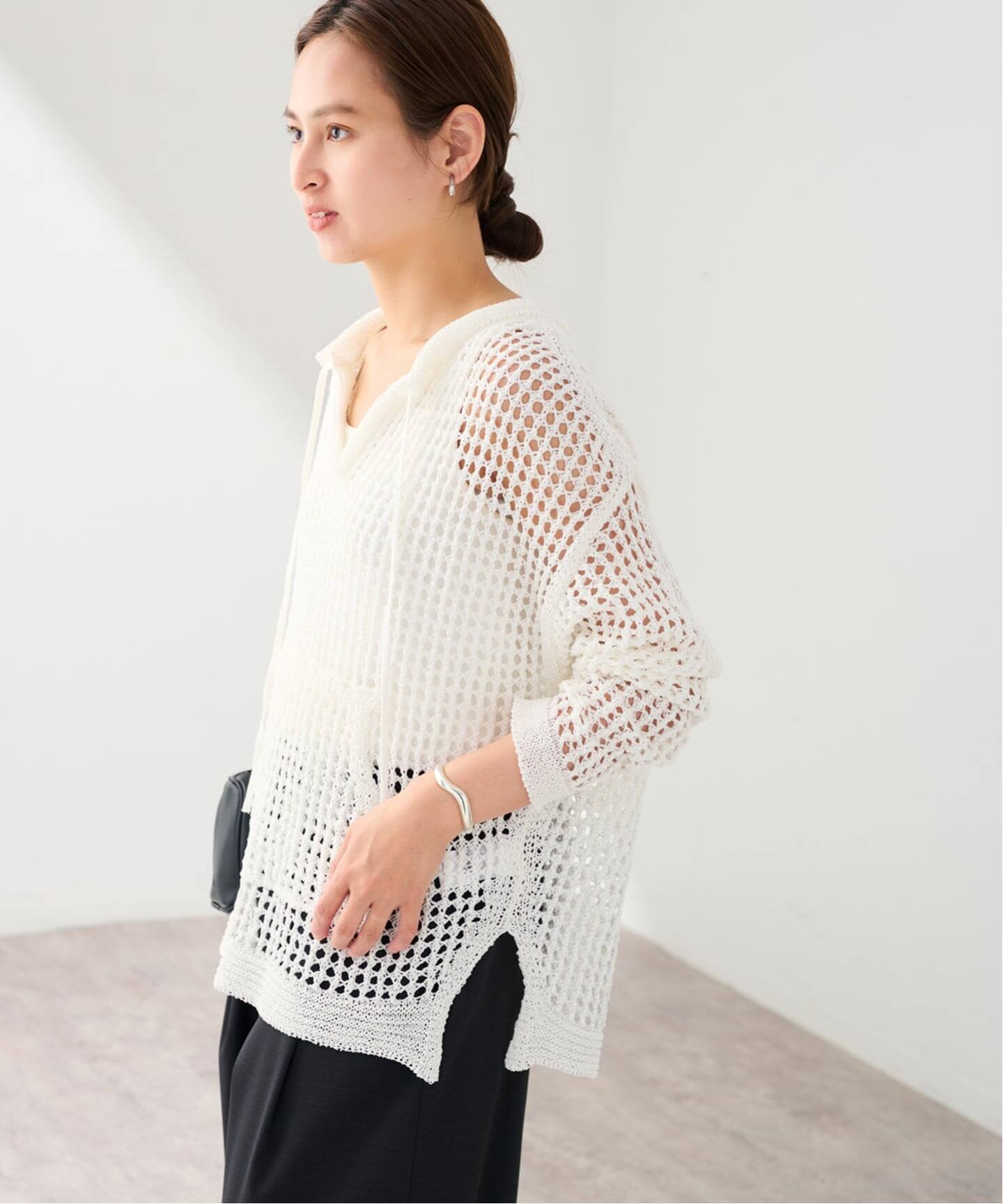 enrica メッシュ編みニット enrica | メッシュ編みニット KNIT 128 – H+HELIOTROPE