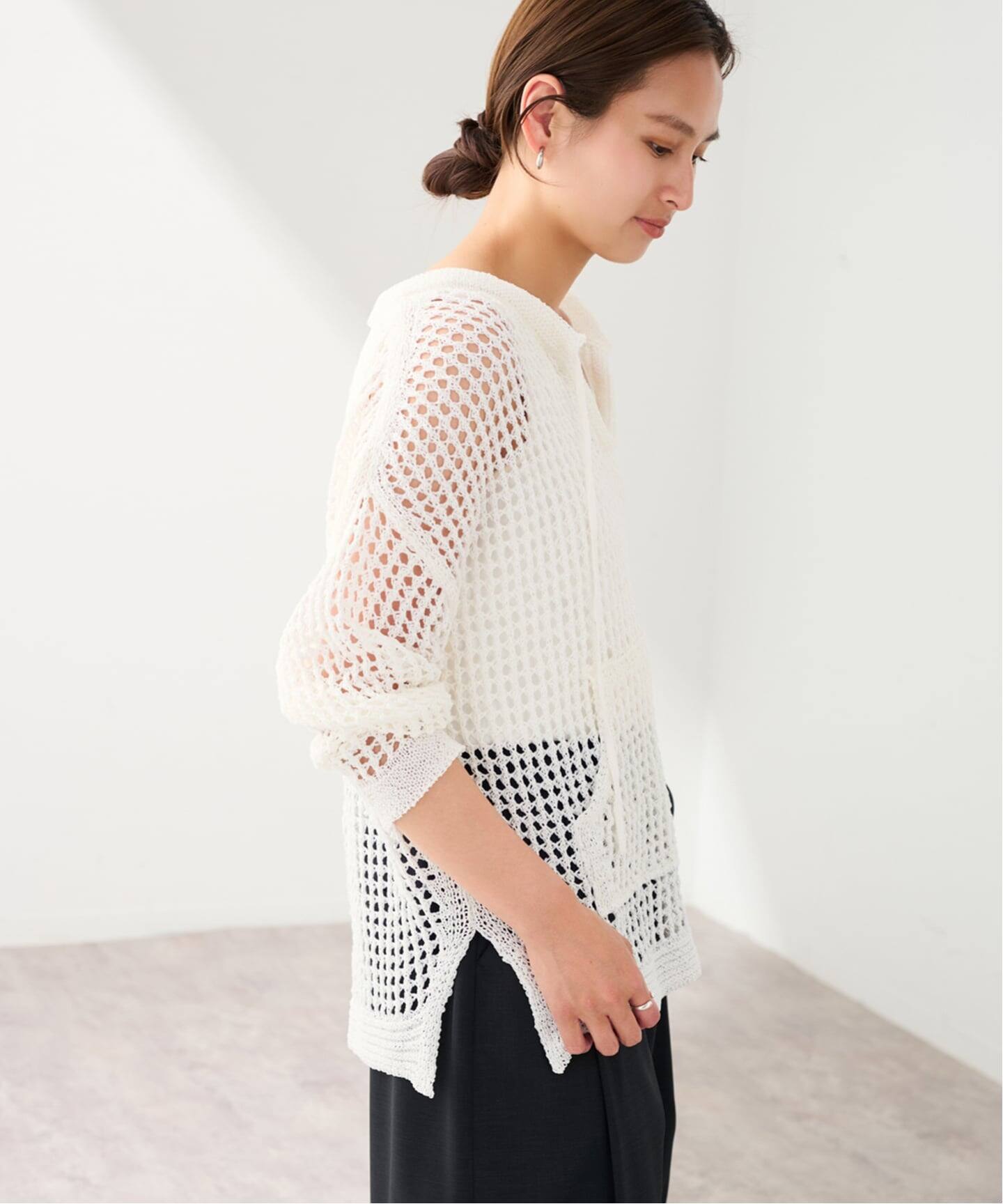 enrica メッシュ編みニット enrica | メッシュ編みニット KNIT 128 – H+HELIOTROPE