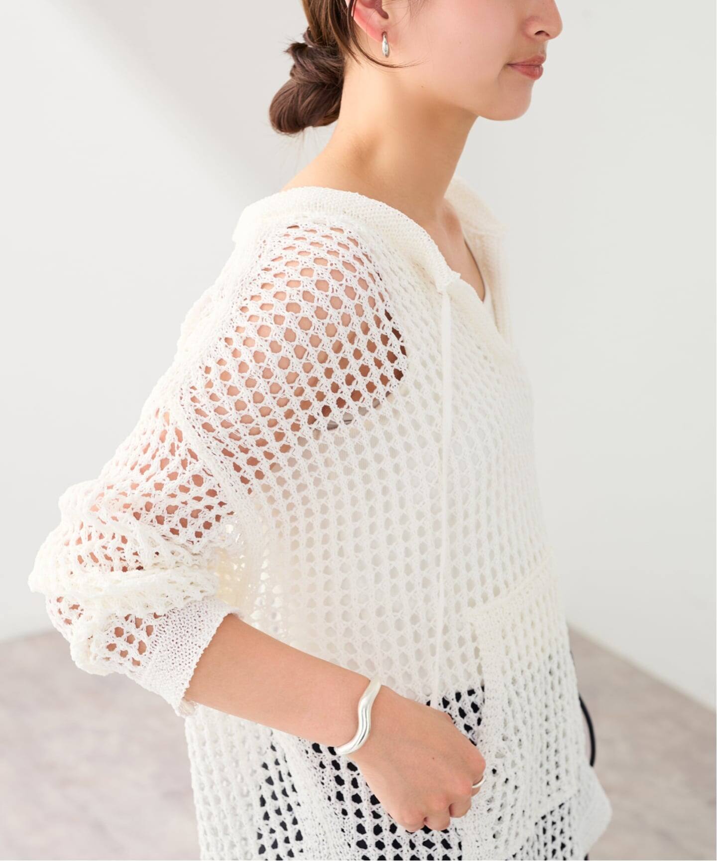 enrica メッシュ編みニット enrica | メッシュ編みニット KNIT 128 – H+HELIOTROPE
