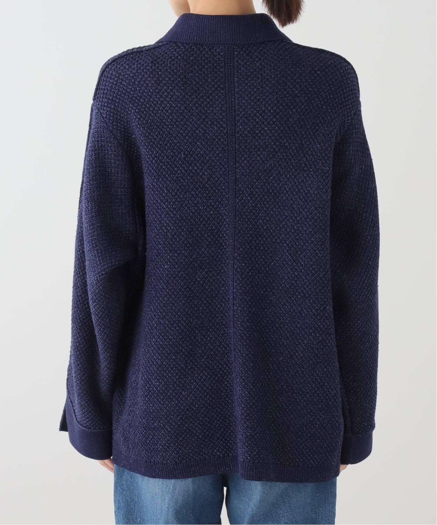 未使用 MEIAS メイアス MESH CARDIGAN カーディガン ブルー 【公式通販】