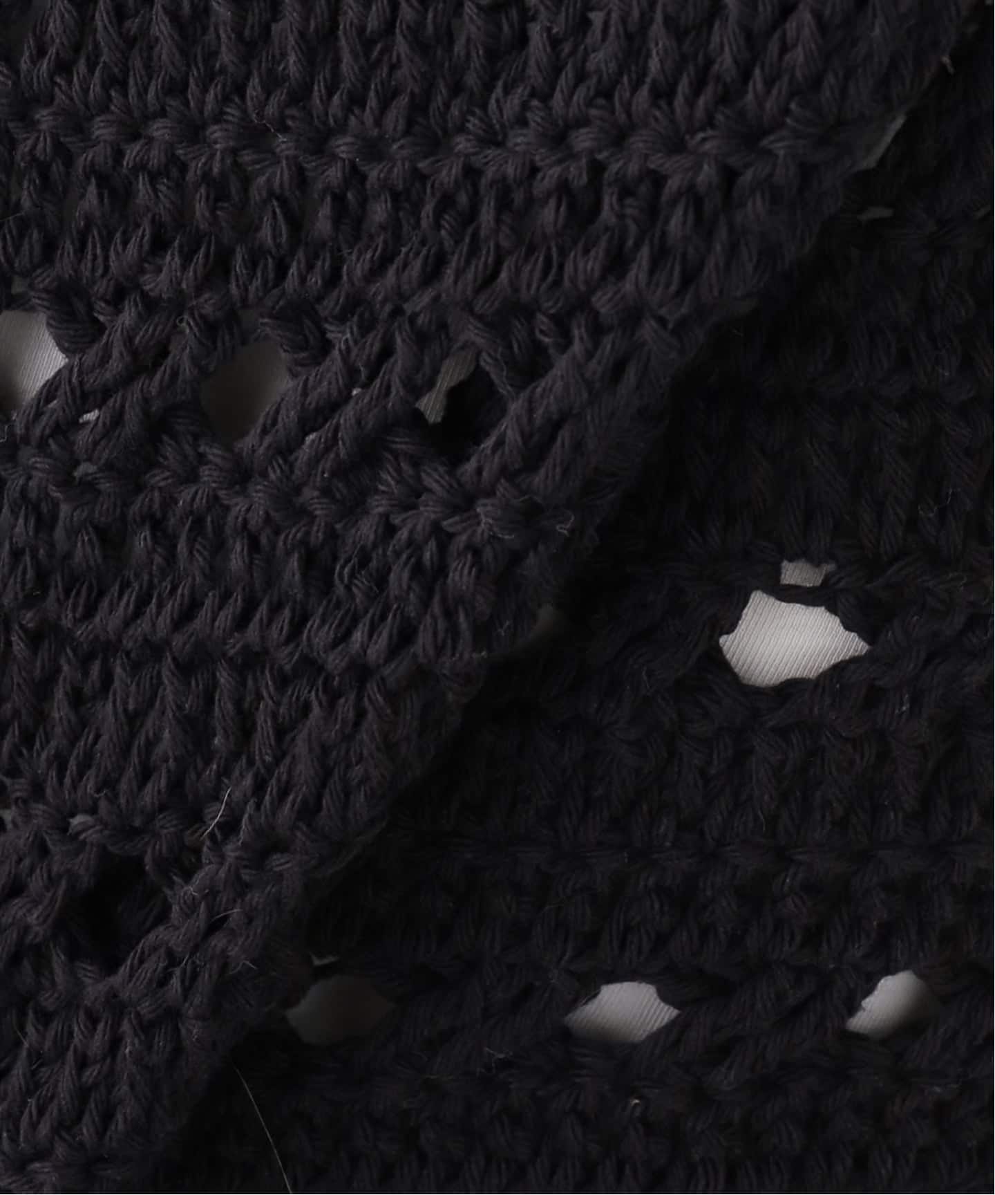 SEEALL/シーオールCROCHET TIED TOP（ニット／セーター）｜FRAMeWORK