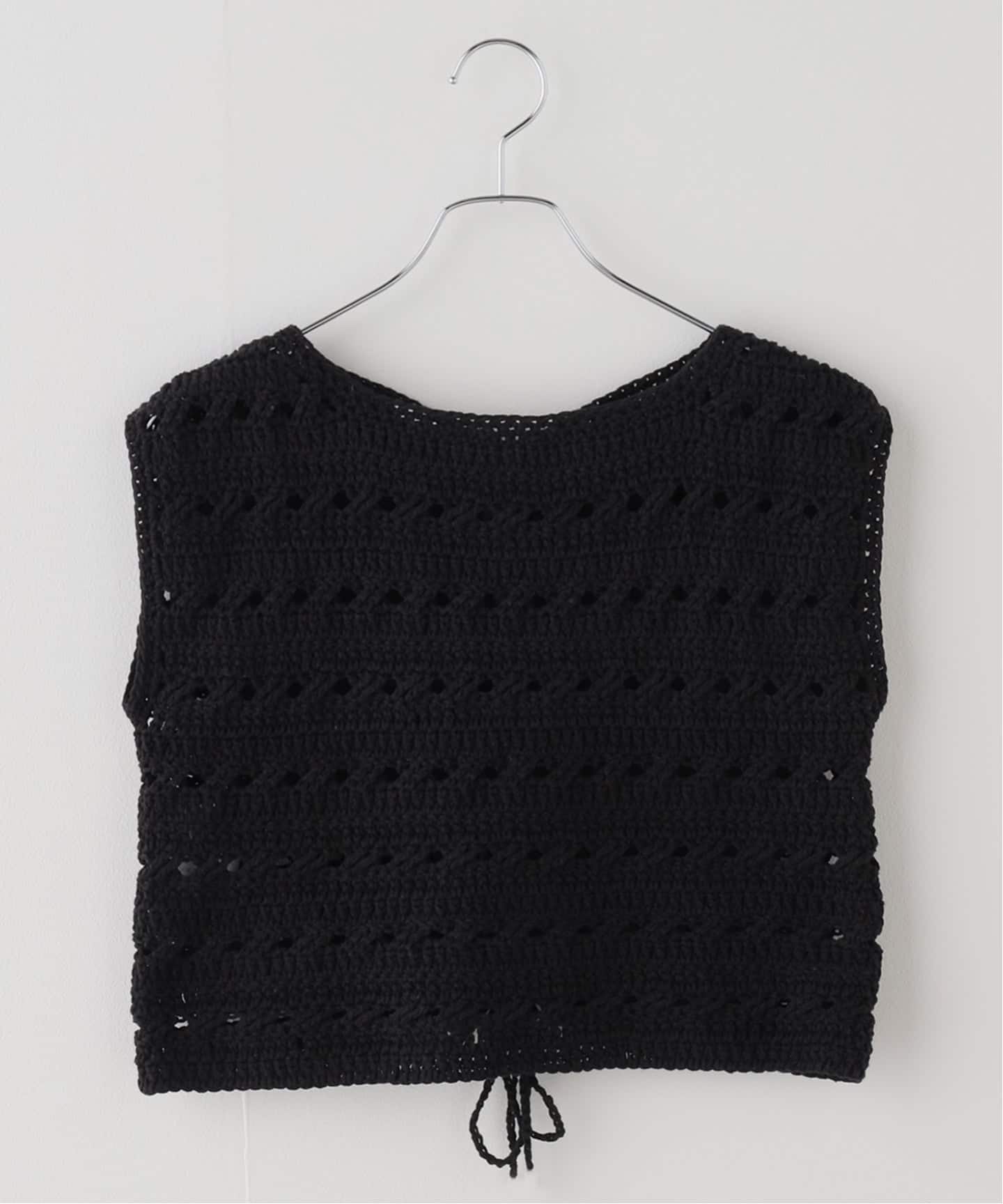 SEEALL/シーオールCROCHET TIED TOP（ニット／セーター）｜FRAMeWORK