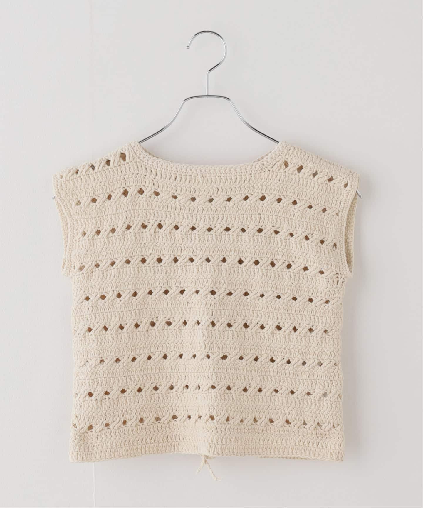 SEEALL/シーオールCROCHET TIED TOP（ニット／セーター）｜FRAMeWORK