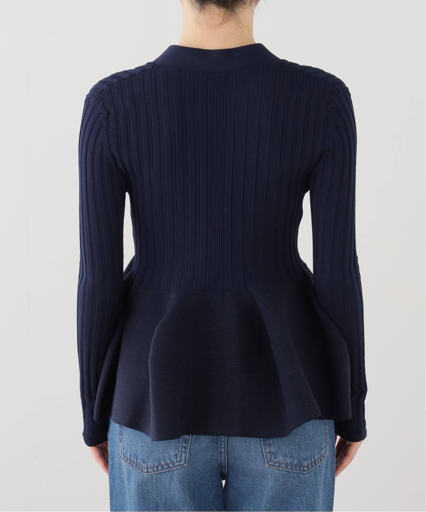 CFCL(シーエフシーエル) カーディガン サイズ3 L レディース美品  - 黒 長袖/POTTERY CARDIGAN レディース】POTTERY PUFF SLEEVE CARDIGAN | CFCL(シーエフシーエル
