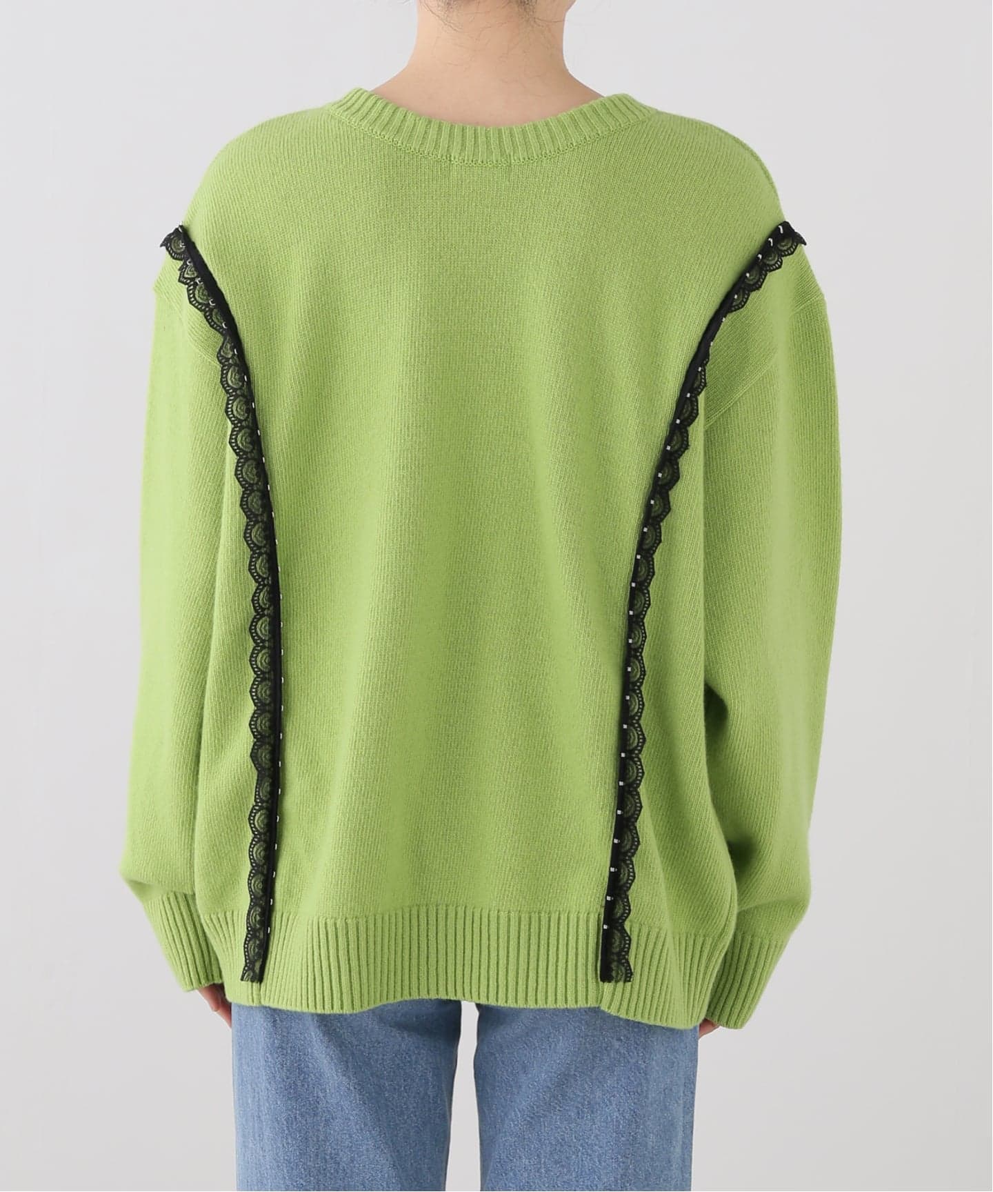 CHIKA KISADA/チカキサダ LACE HOOK PULLOVER（ニット／セーター