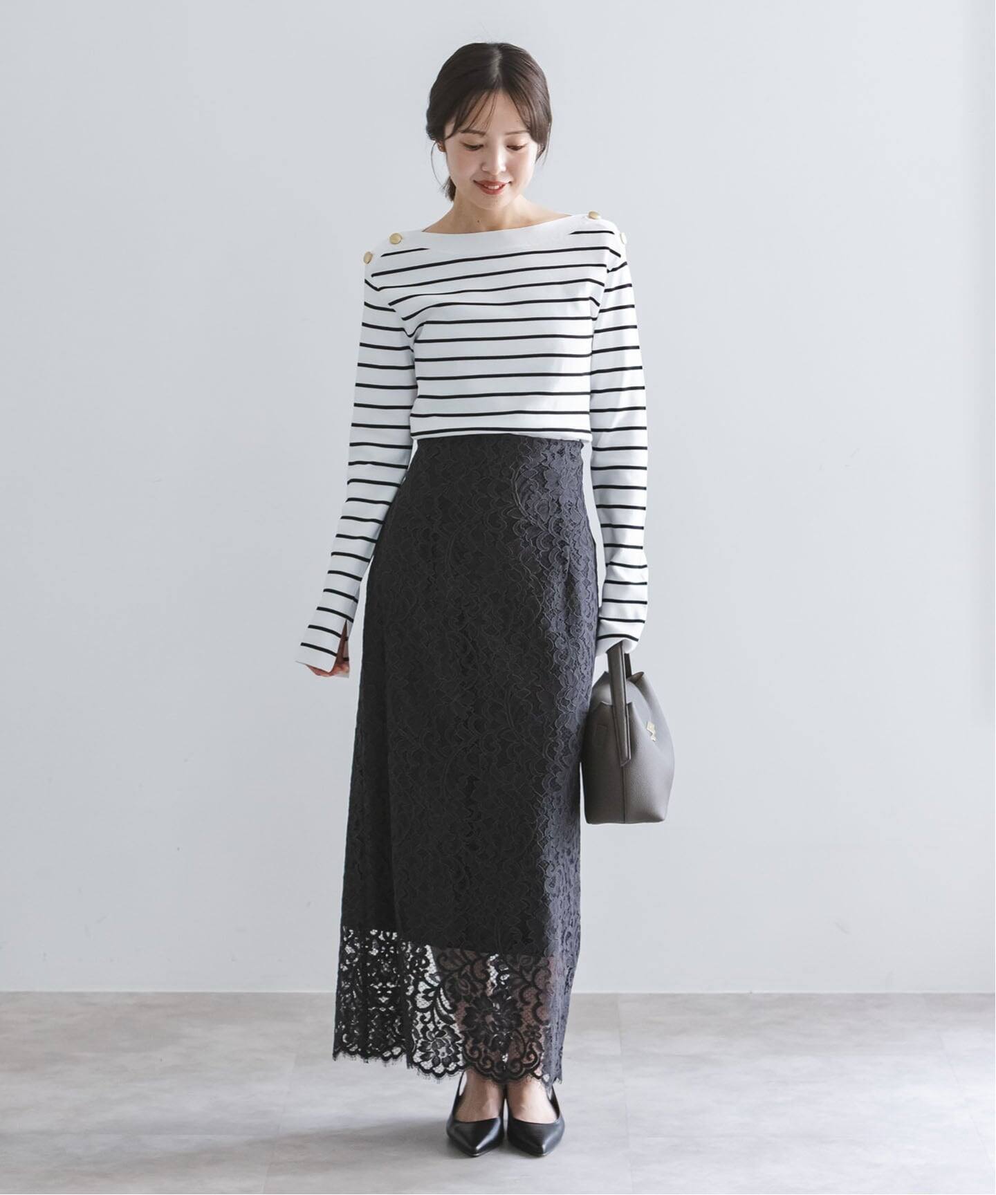 ショルダーボタンニットプルオーバー（ニット／セーター）｜NOBLE