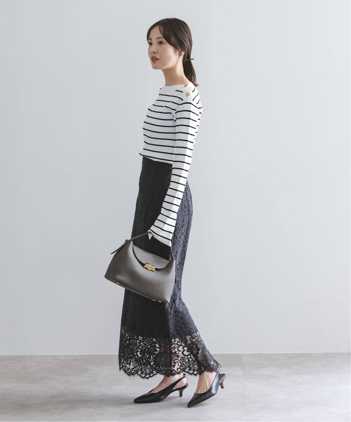 ショルダーボタンニットプルオーバー（ニット／セーター）｜NOBLE