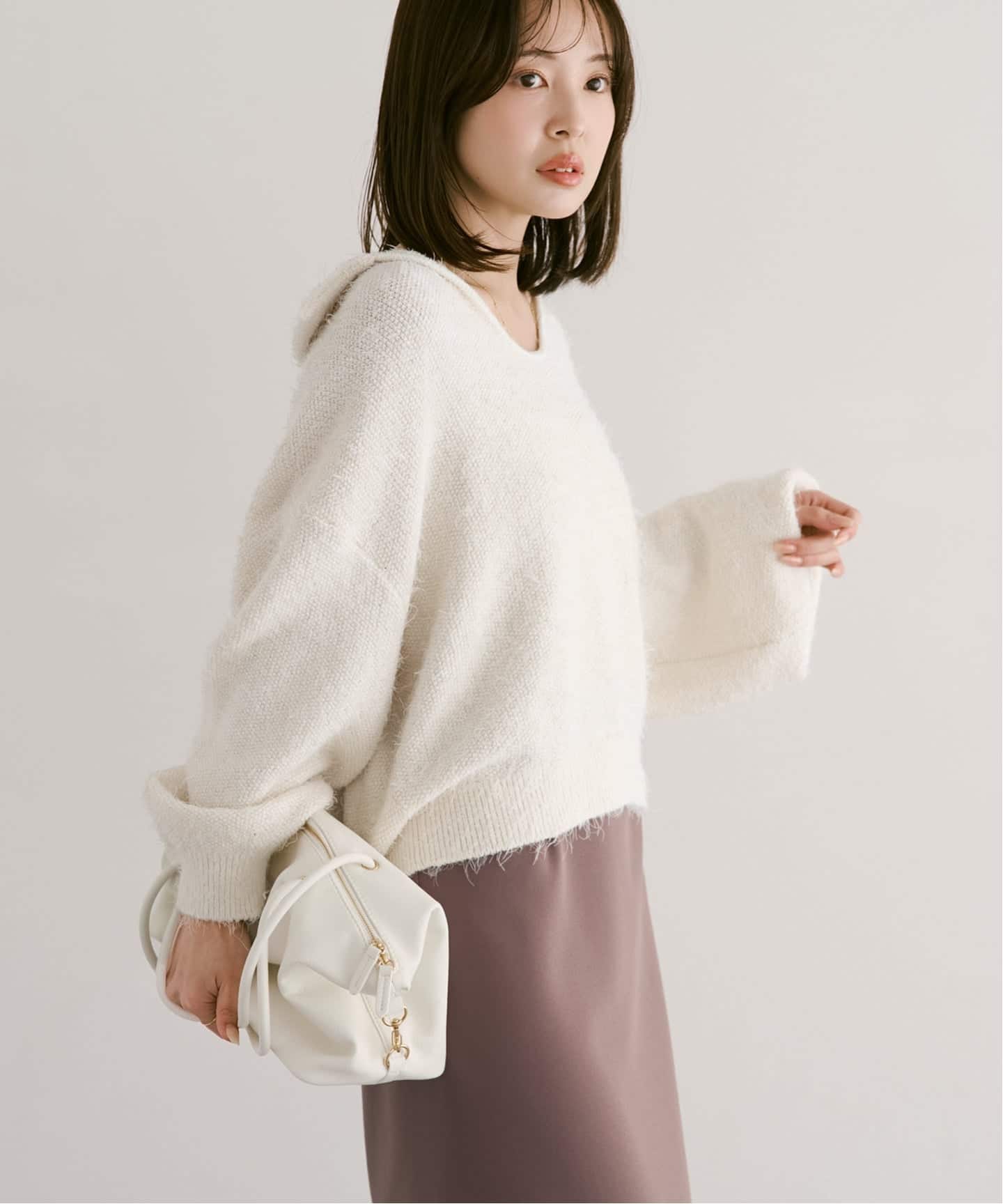 Nobleフェザーカノコニット フェザーカノコスキッパーニット（ニット／セーター）｜NOBLE