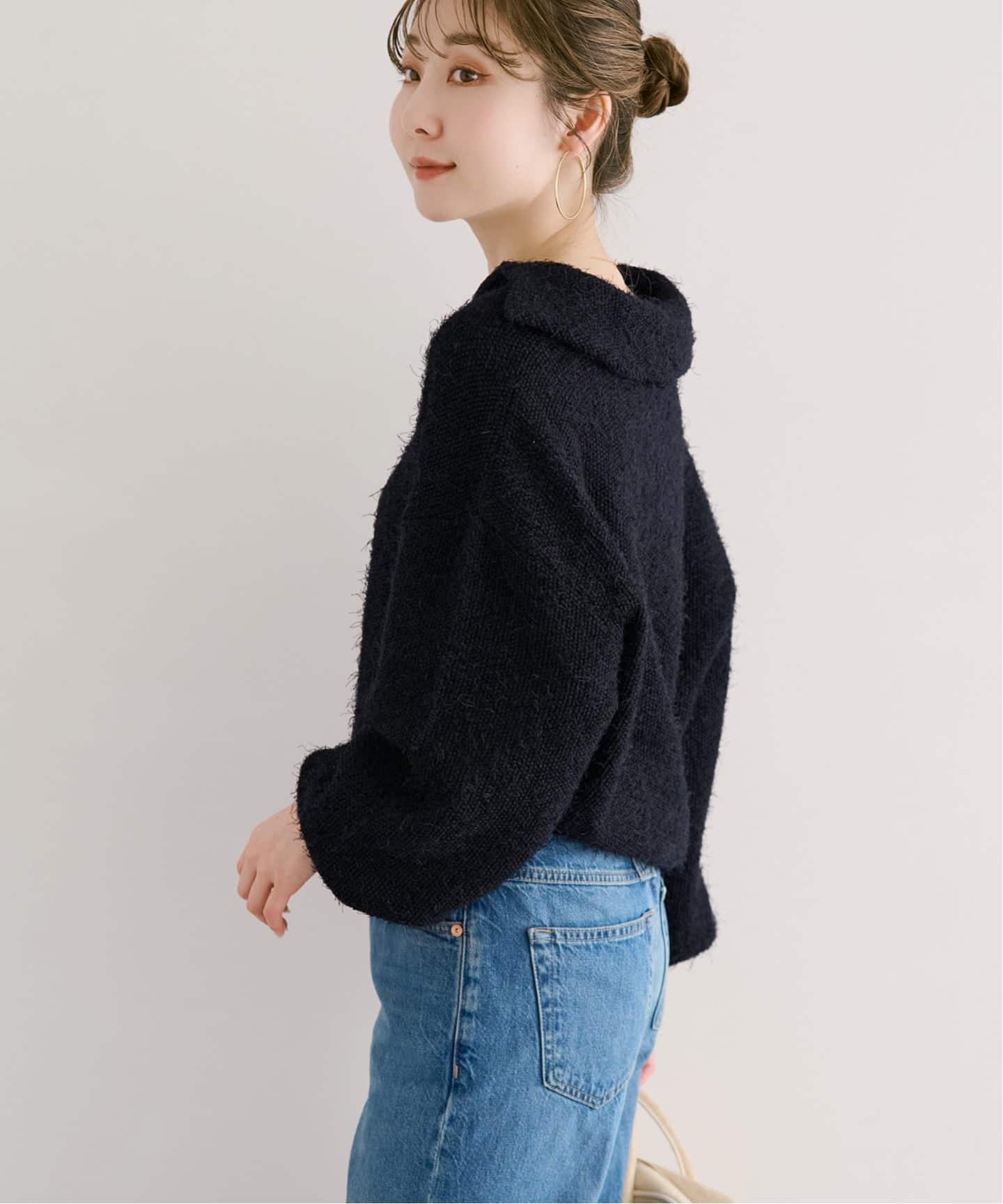 Nobleフェザーカノコニット フェザーカノコスキッパーニット（ニット／セーター）｜NOBLE