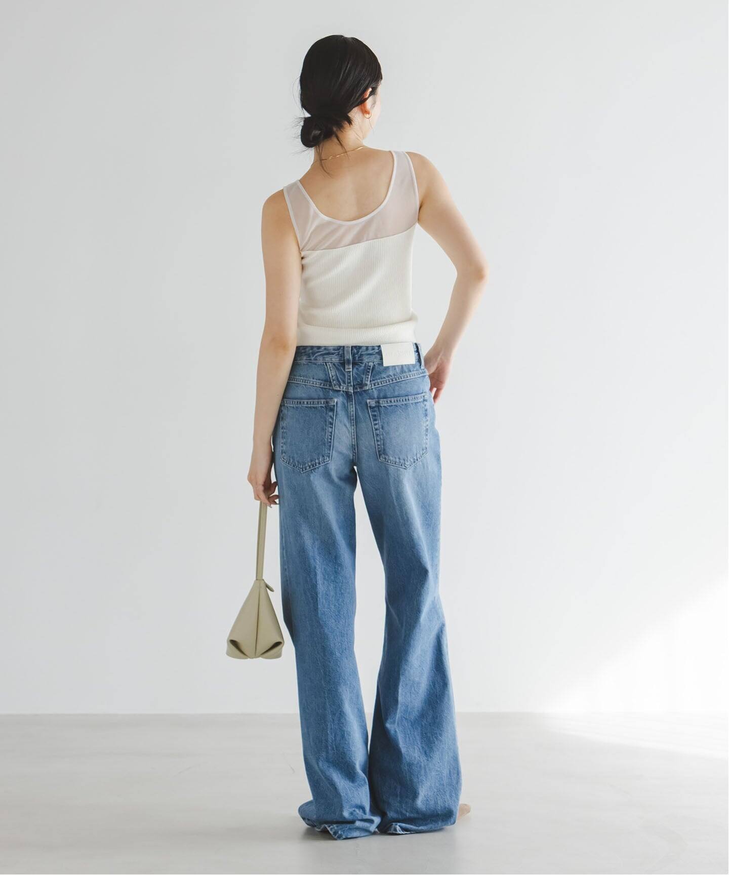 NOBLE シアーコンビカップ付きニットタンク NOBLE｜シアーコンビカップ付きニットタンク | Rakuten Fashion(楽天