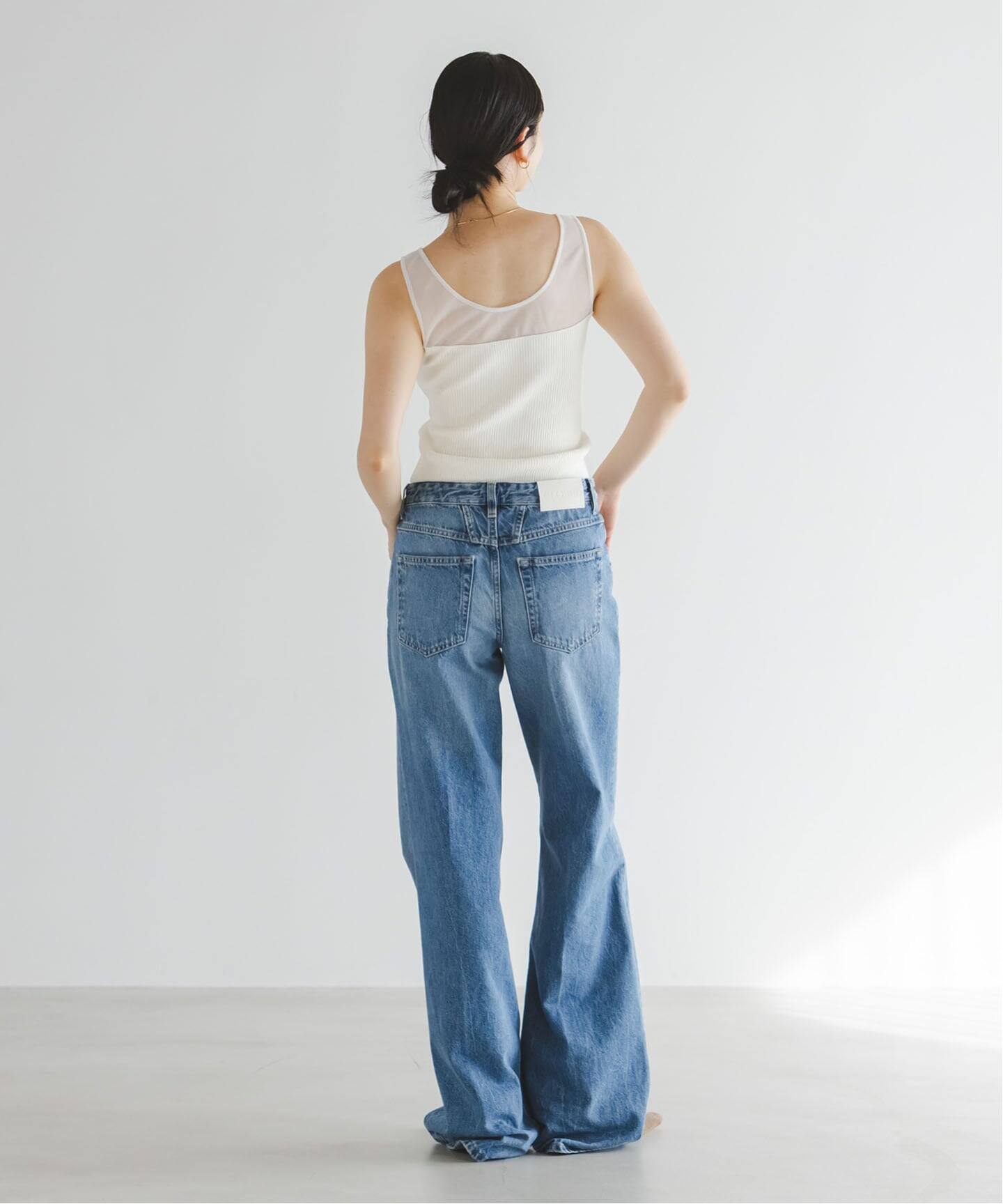 NOBLE シアーコンビカップ付きニットタンク NOBLE｜シアーコンビカップ付きニットタンク | Rakuten Fashion(楽天