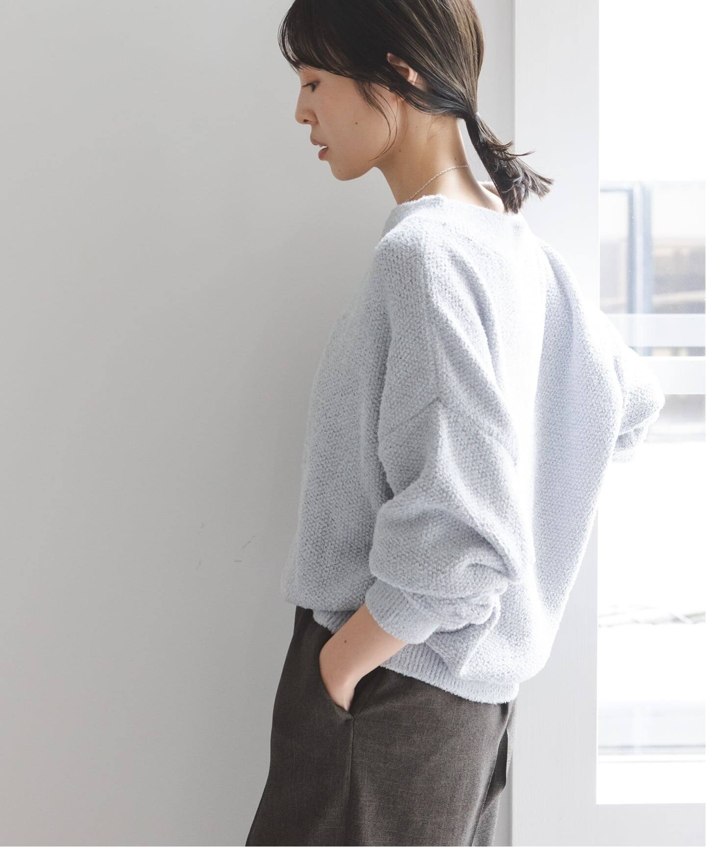 WEB限定カラー・追加》ドライミックスモールニットプルオーバー
