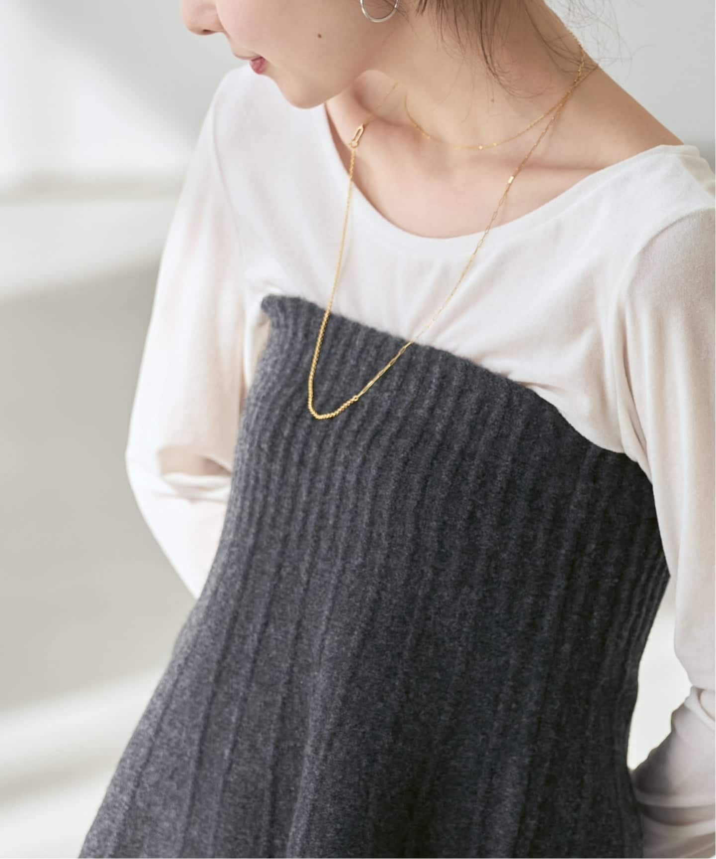 予約》2WAY KNITビスチェ（ニット／セーター）｜NOBLE（ノーブル）の