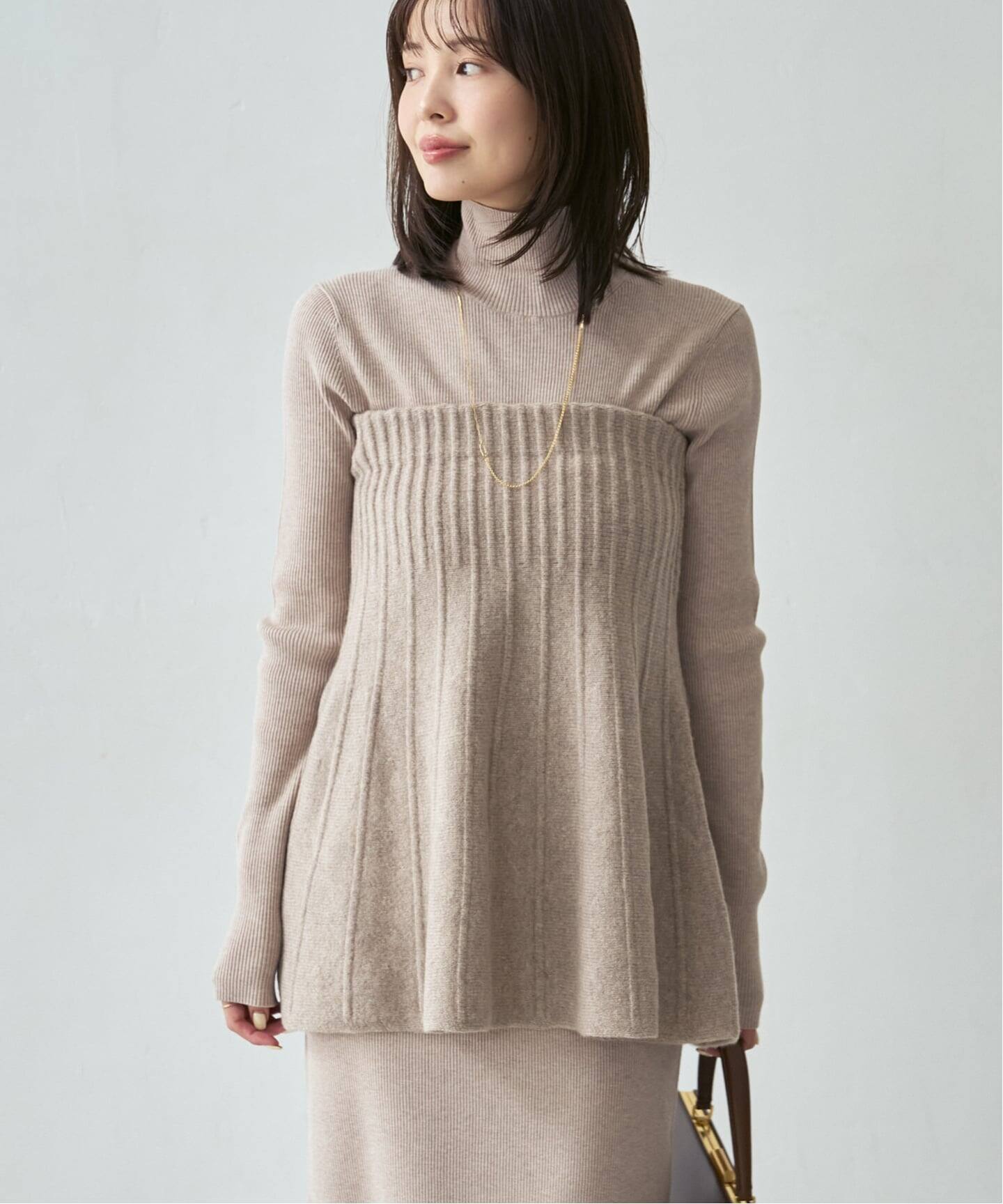 【NOBLE】2WAY ネックニット 予約》2WAY KNITビスチェ（ニット／セーター）｜NOBLE（ノーブル）の