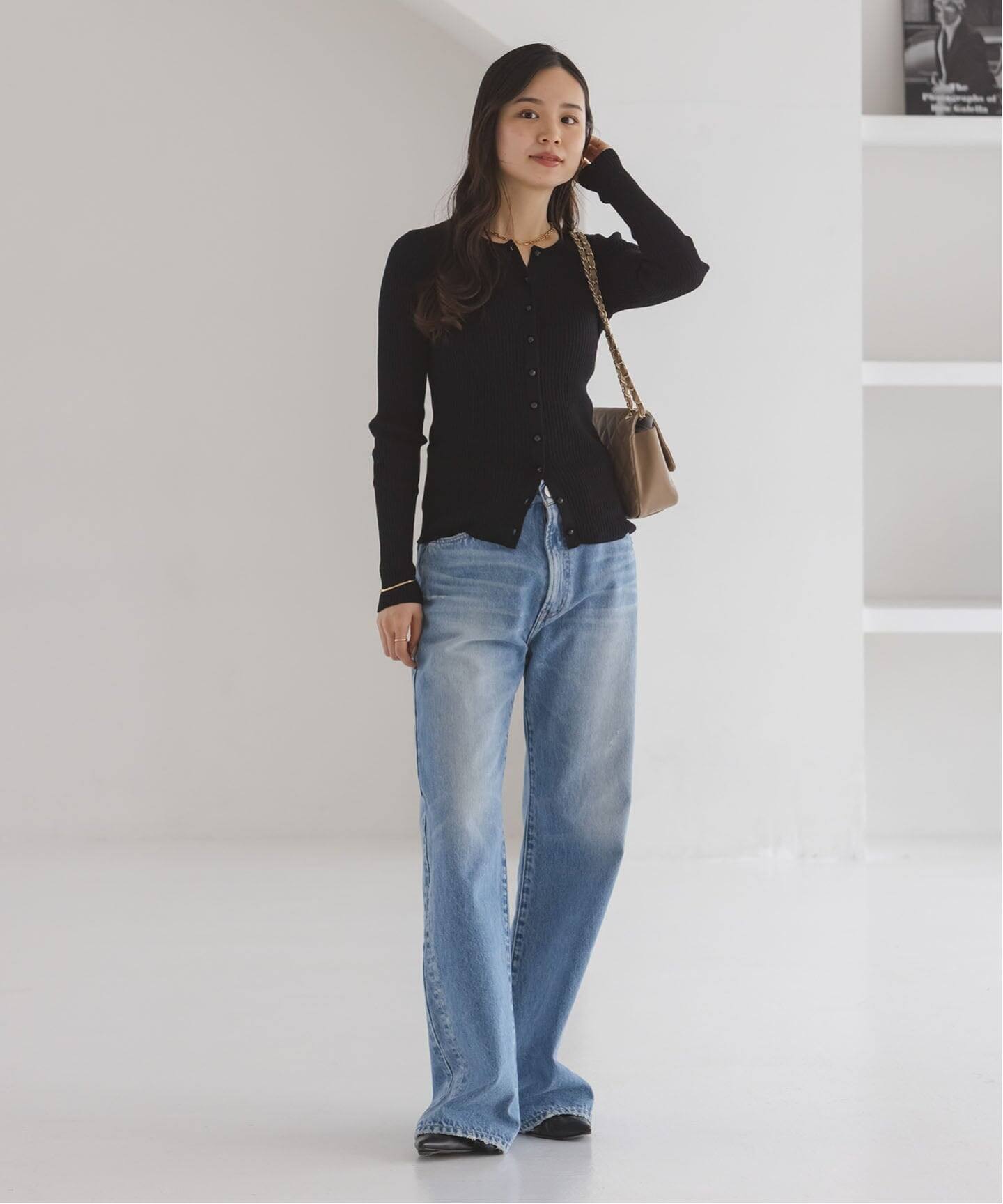 追加予約》CO/SILK リブカーディガン（カーディガン）｜NOBLE