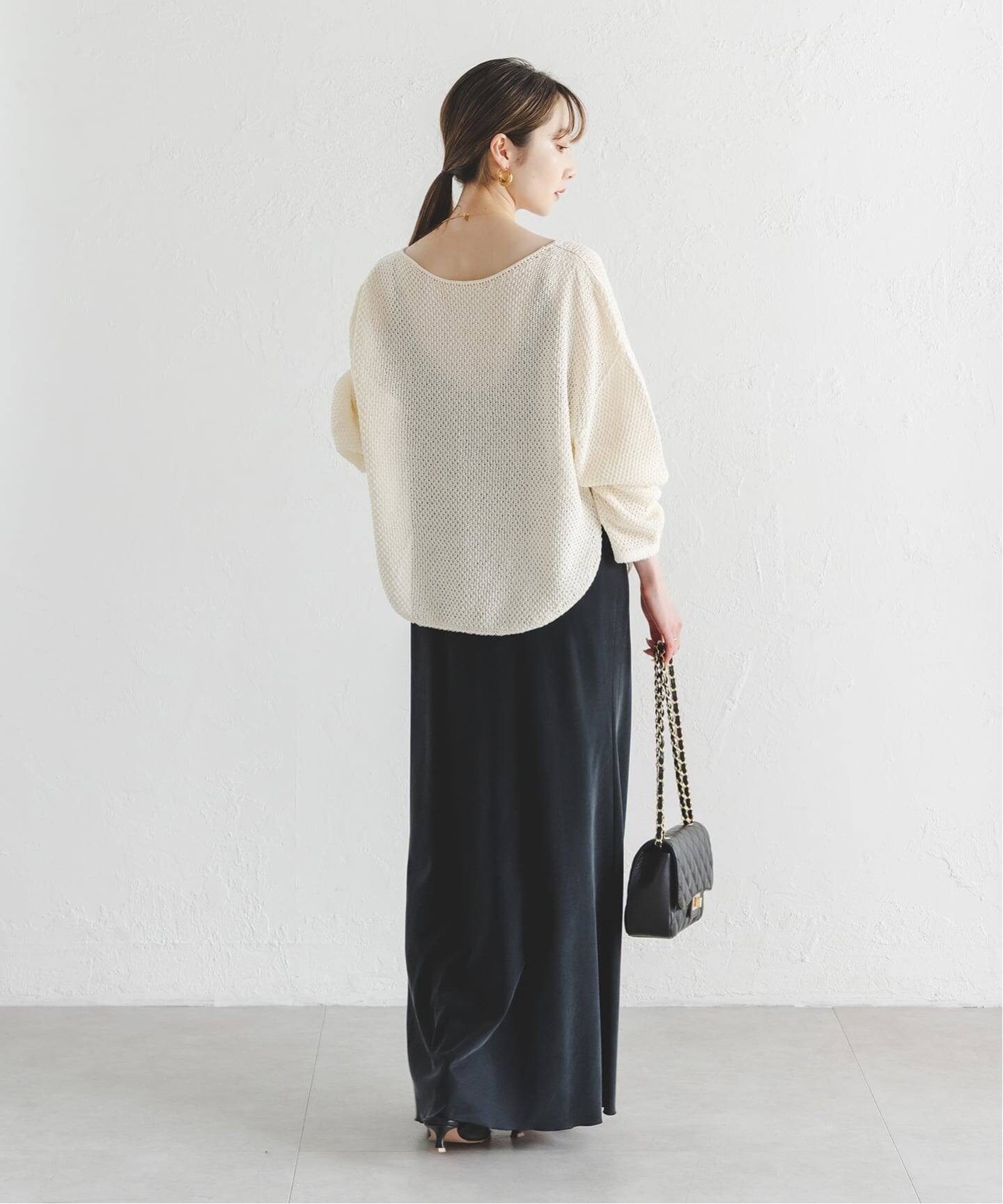 WEB＆一部店舗限定・追加》【洗える】ペーパーヤーン カノコBACK Vプル