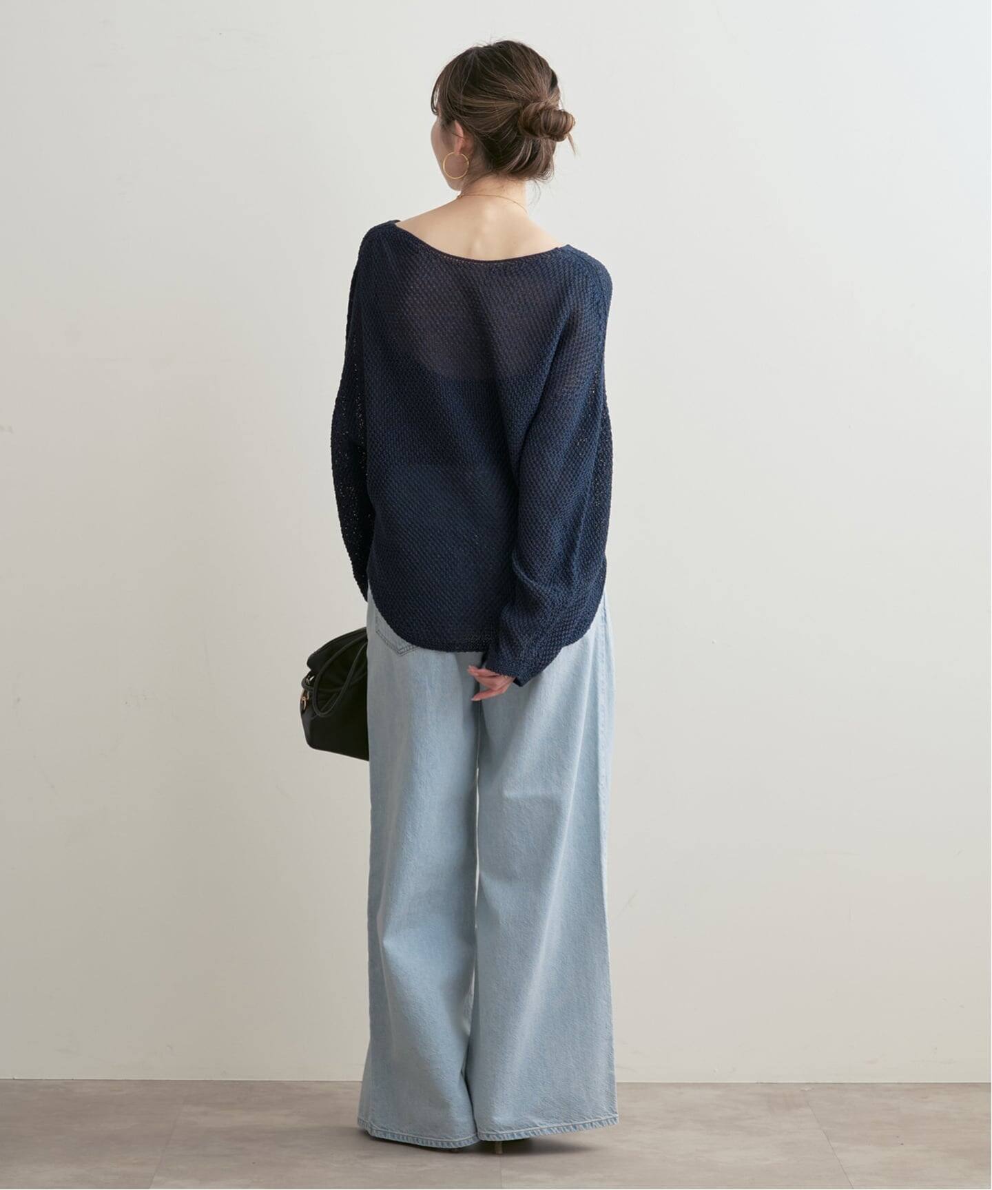 WEB＆一部店舗限定・追加》【洗える】ペーパーヤーン カノコBACK Vプル