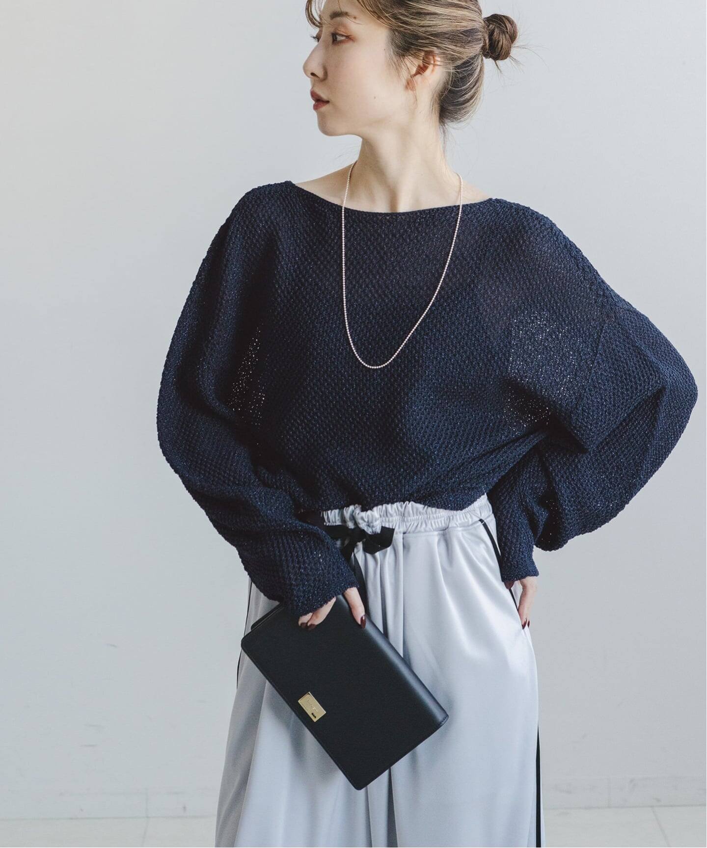 WEB＆一部店舗限定・追加》【洗える】ペーパーヤーン カノコBACK Vプル