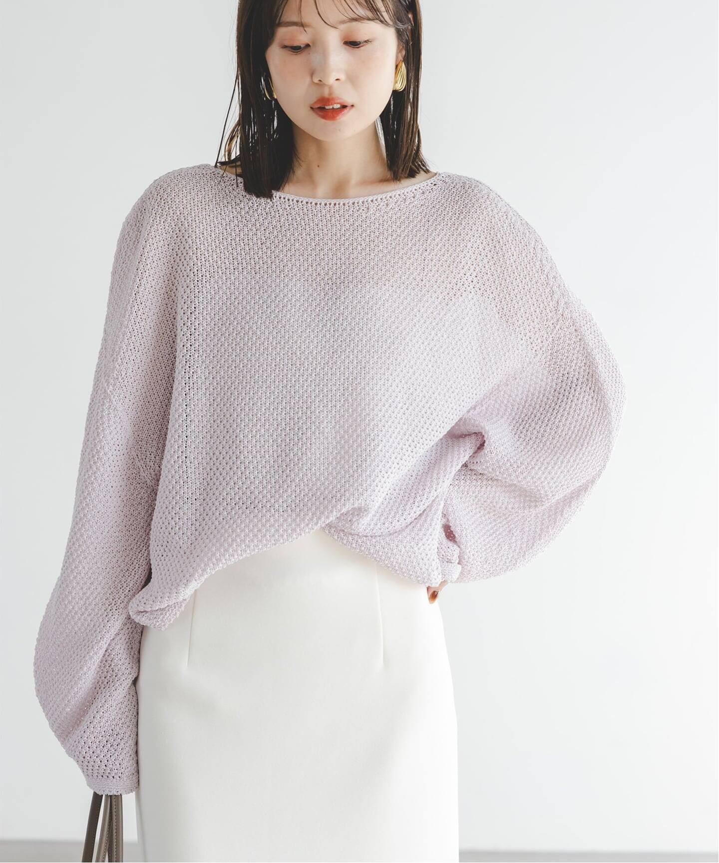 WEB＆一部店舗限定・追加》【洗える】ペーパーヤーン カノコBACK Vプル