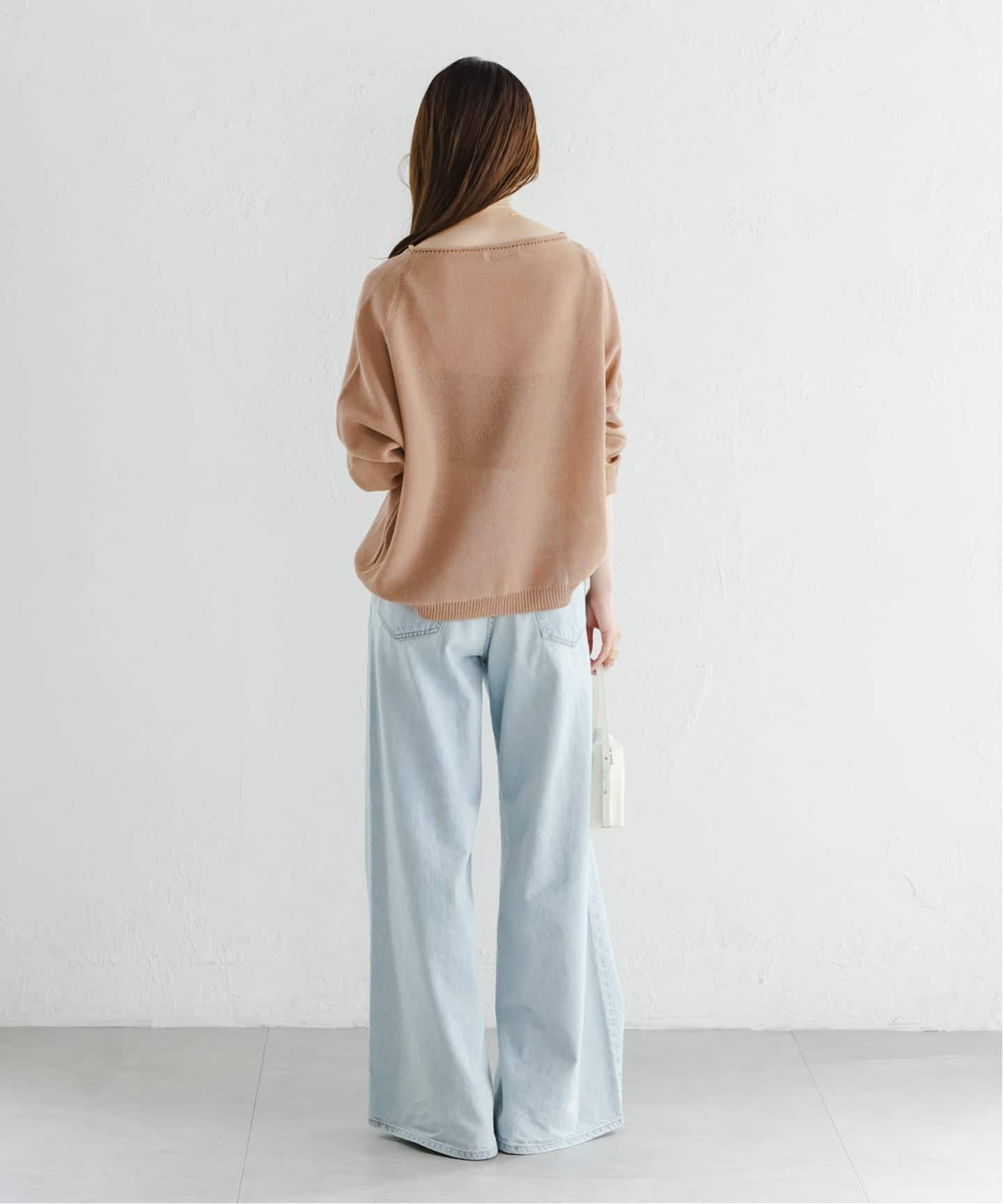WEB&なんばCITY店限定》ペーパーヤーン裏天竺プルオーバー(natsu