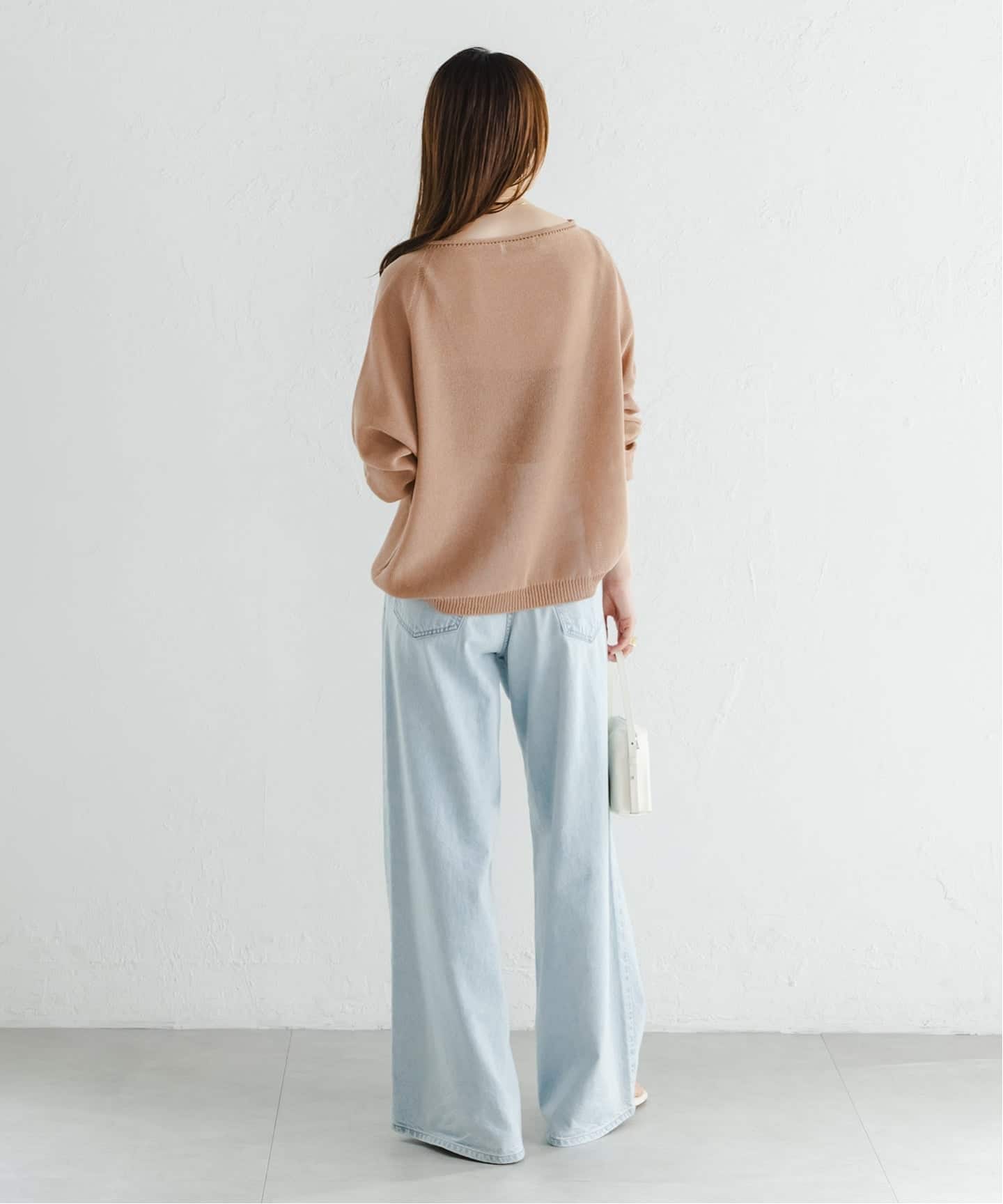 WEB&なんばCITY店限定》ペーパーヤーン裏天竺プルオーバー(natsu
