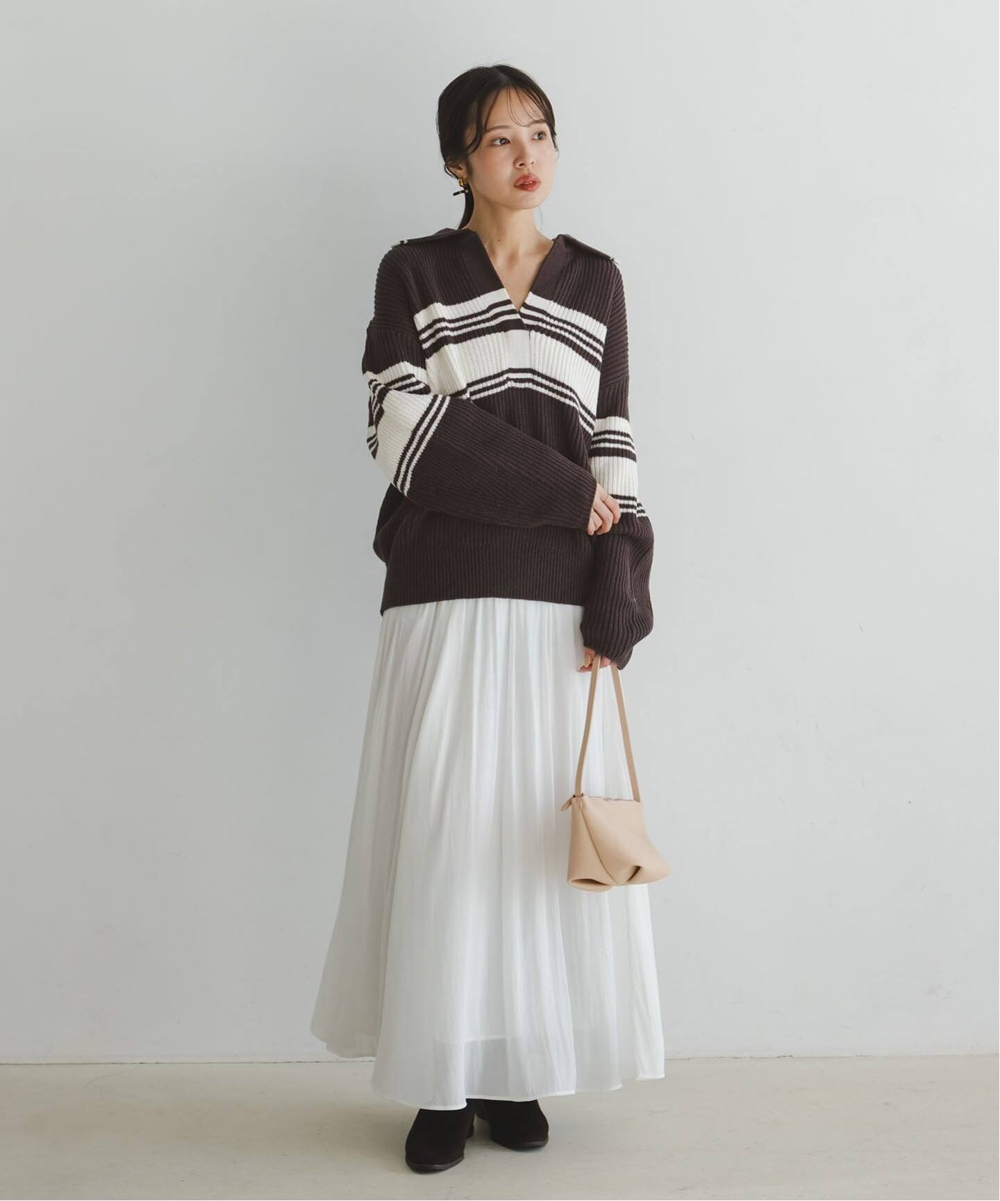 ペケ様♡ランダムボーダートップス HeRIN.CYE（ヘリンドットサイ）の「Random border knit tops ランダム
