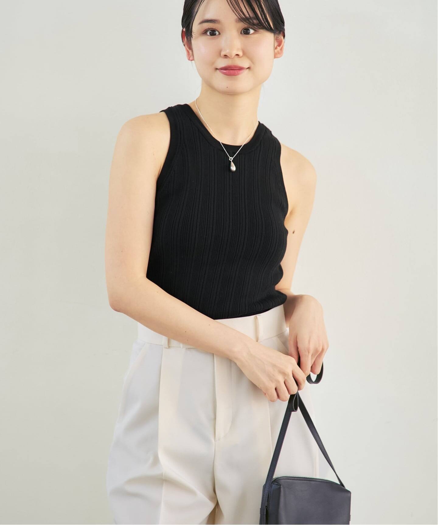 トップス ADAWAS RANDOM RIB TANK TOP NOBLE別注》【洗える】ADAWAS/アダワズ RANDOM RIB TANK TOP（タンク