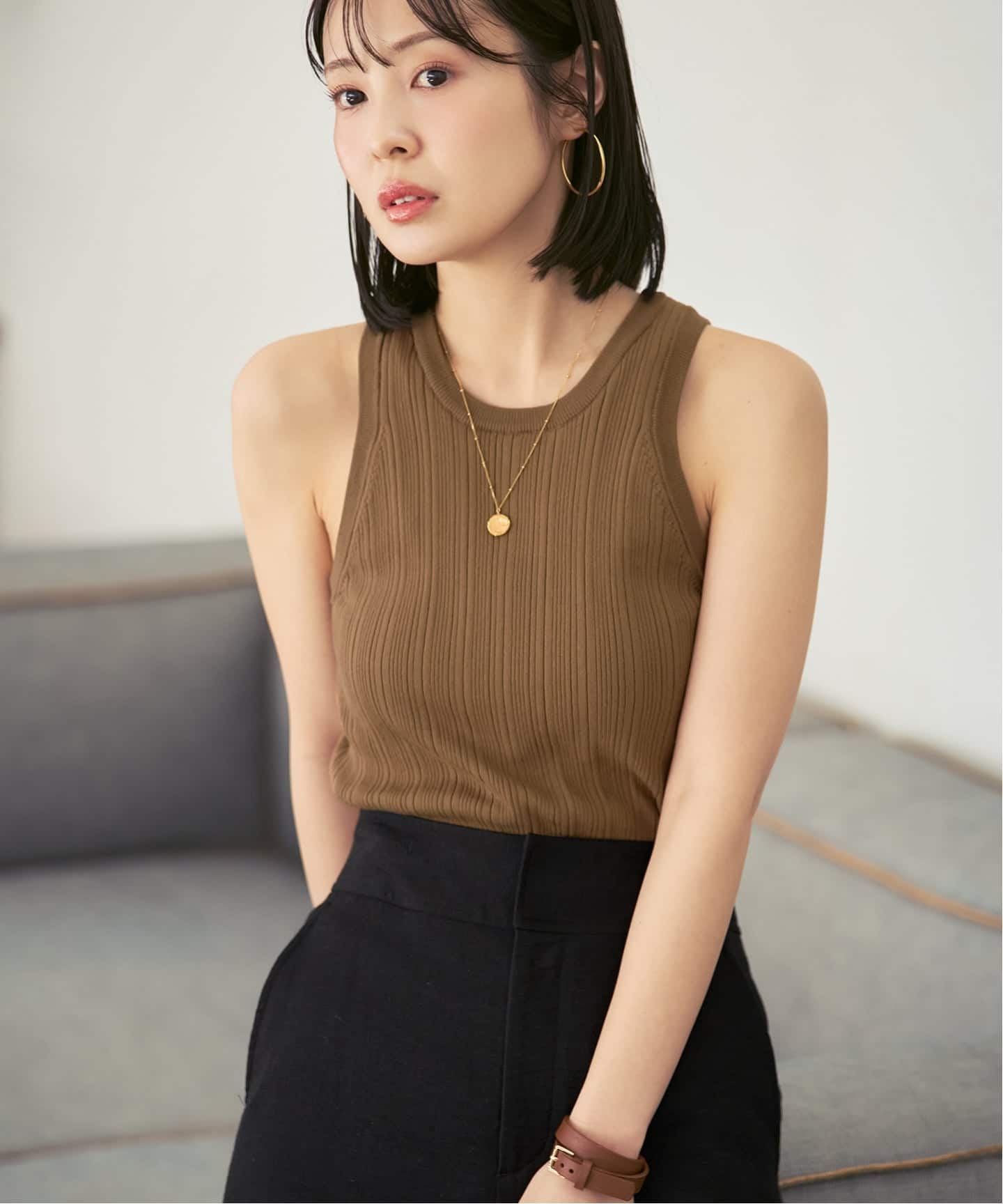 NOBLE別注》【洗える】ADAWAS/アダワズ RANDOM RIB TANK TOP（タンク