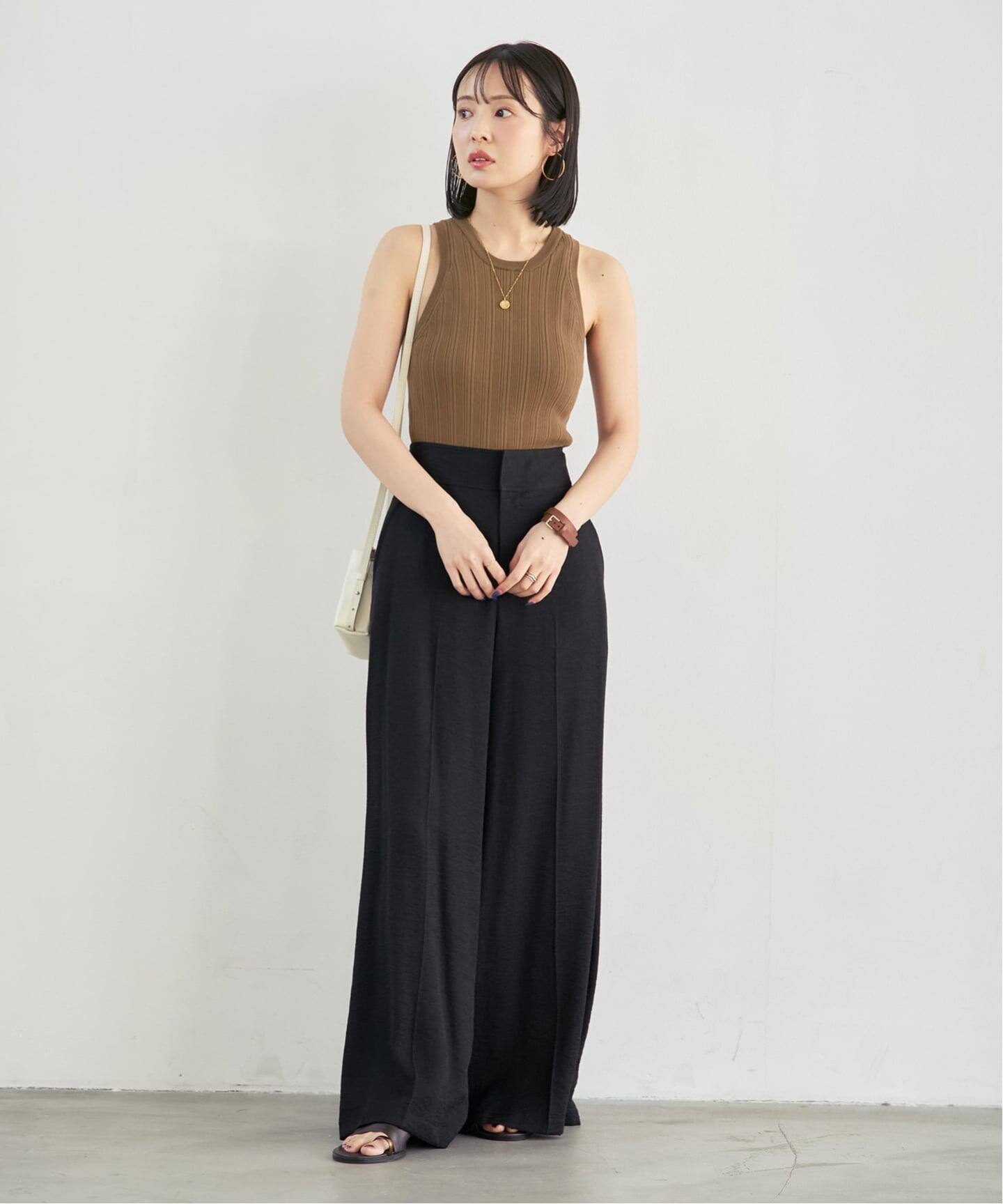 NOBLE別注》【洗える】ADAWAS/アダワズ RANDOM RIB TANK TOP（タンク