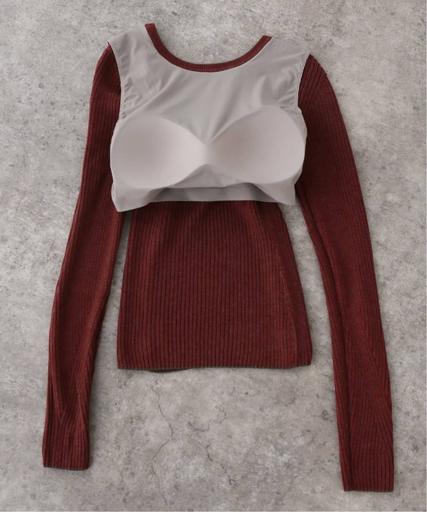 NICENICE MOMENT/ナイスナイスモーメント BACK OPEN SHELL（ニット