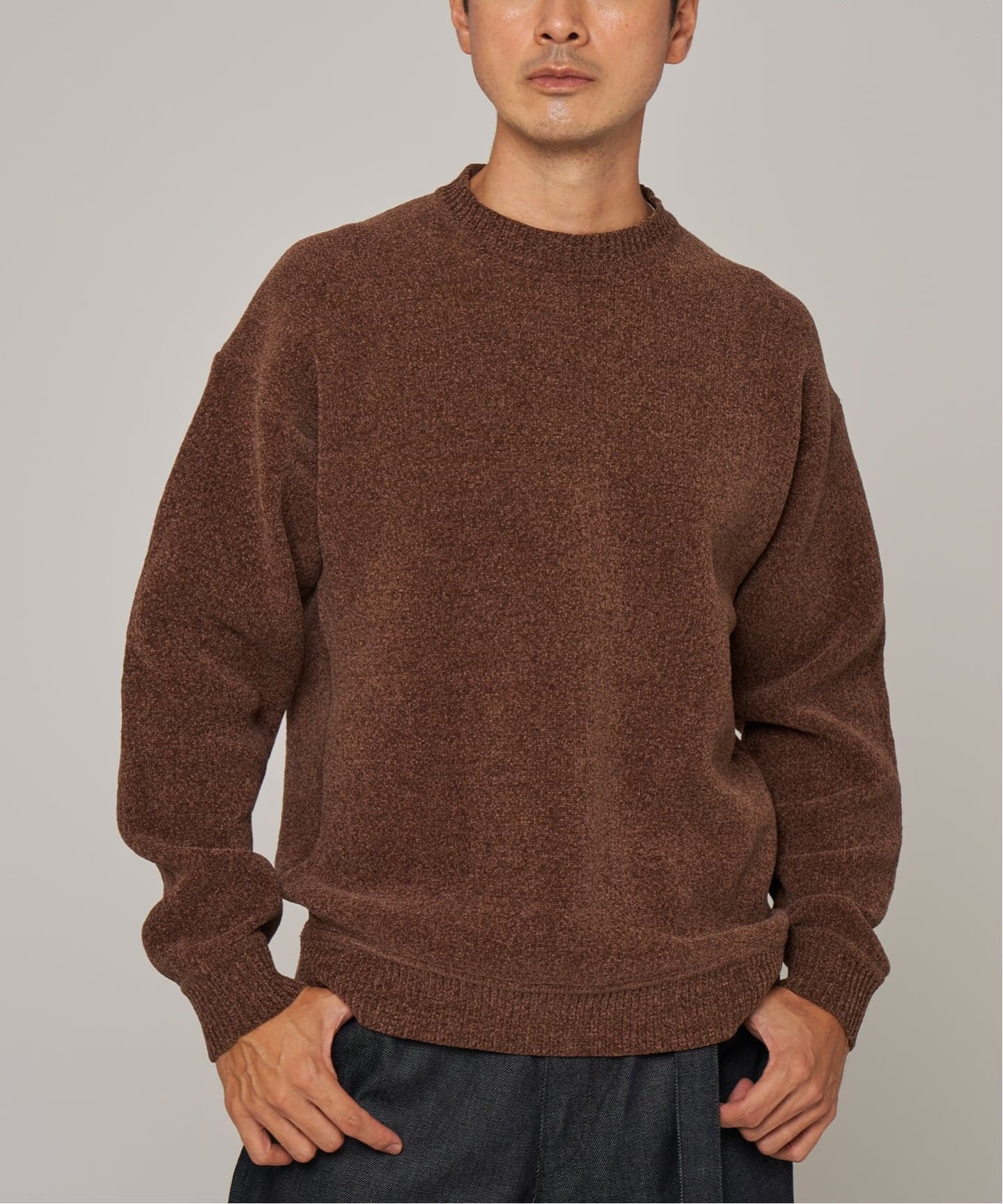 よっしーPHIGVEL クルーネックモヘアニット ブラウン よっしー様専用