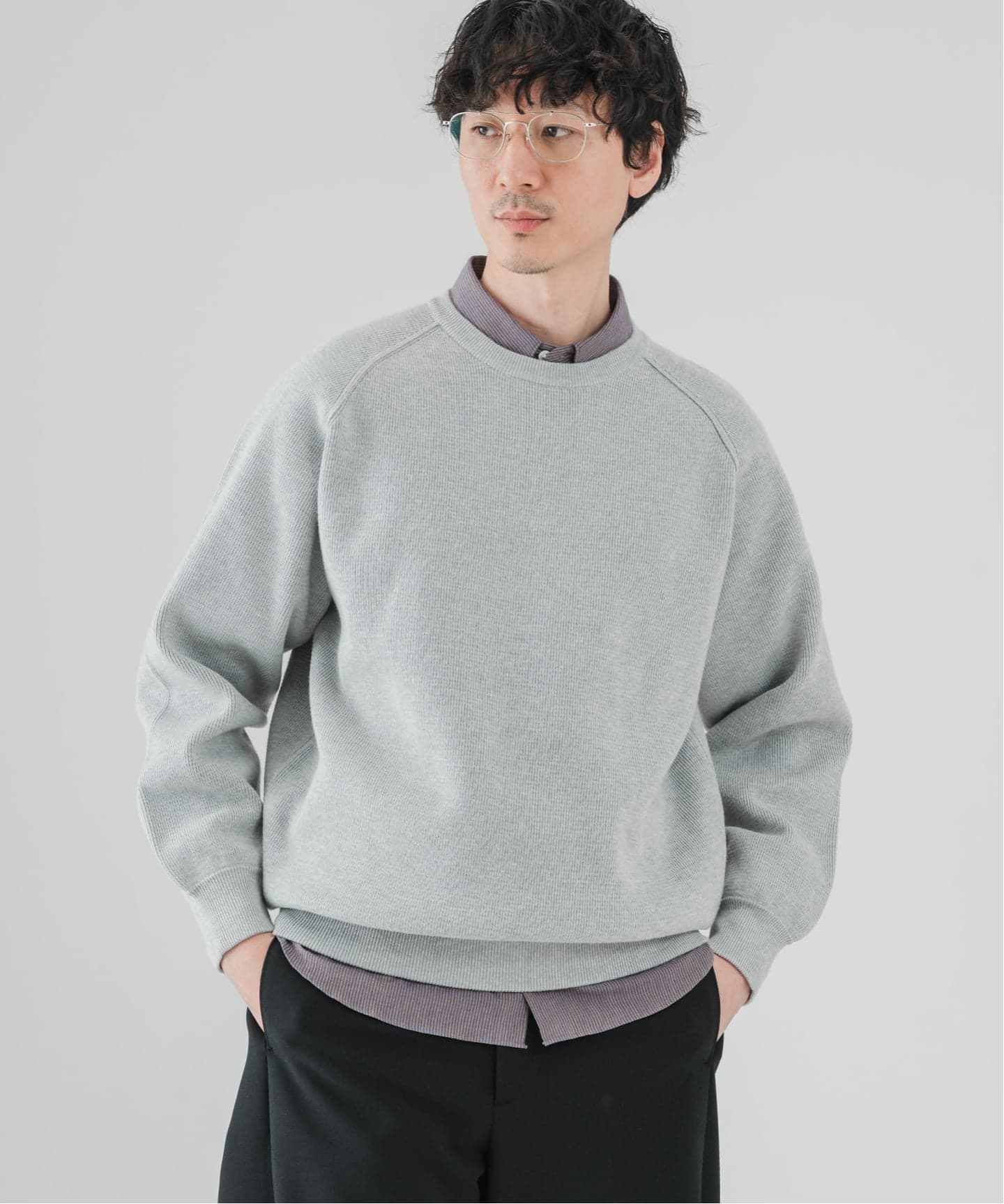 PLATING ワッフル クルーネックニット（ニット／セーター）｜EDIFICE